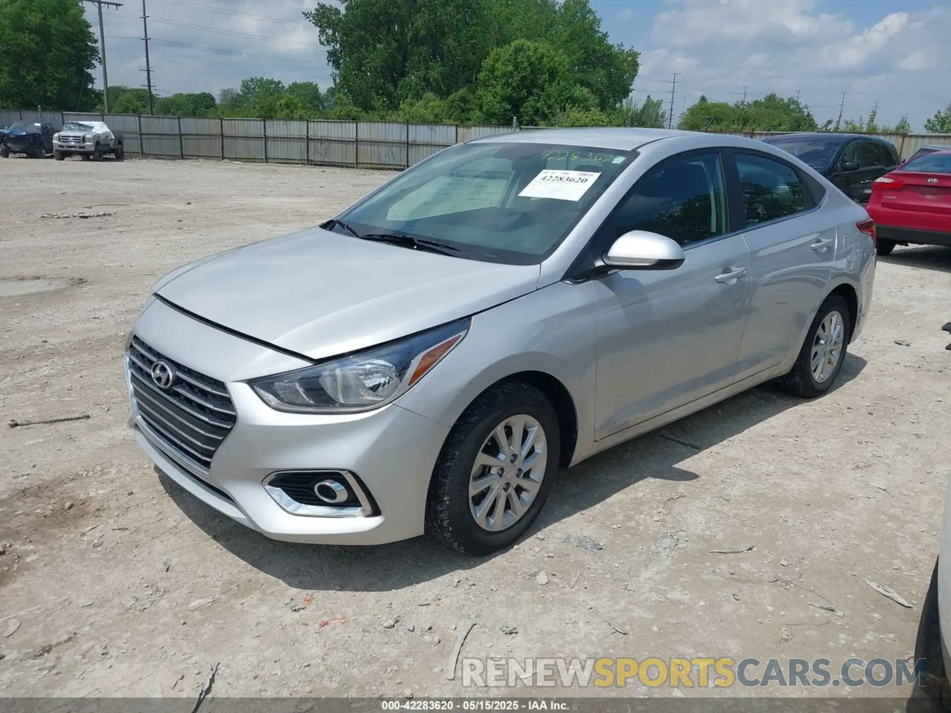 2 Photograph of a damaged car 3KPC24A62NE189802 HYUNDAI ACCENT 2022
