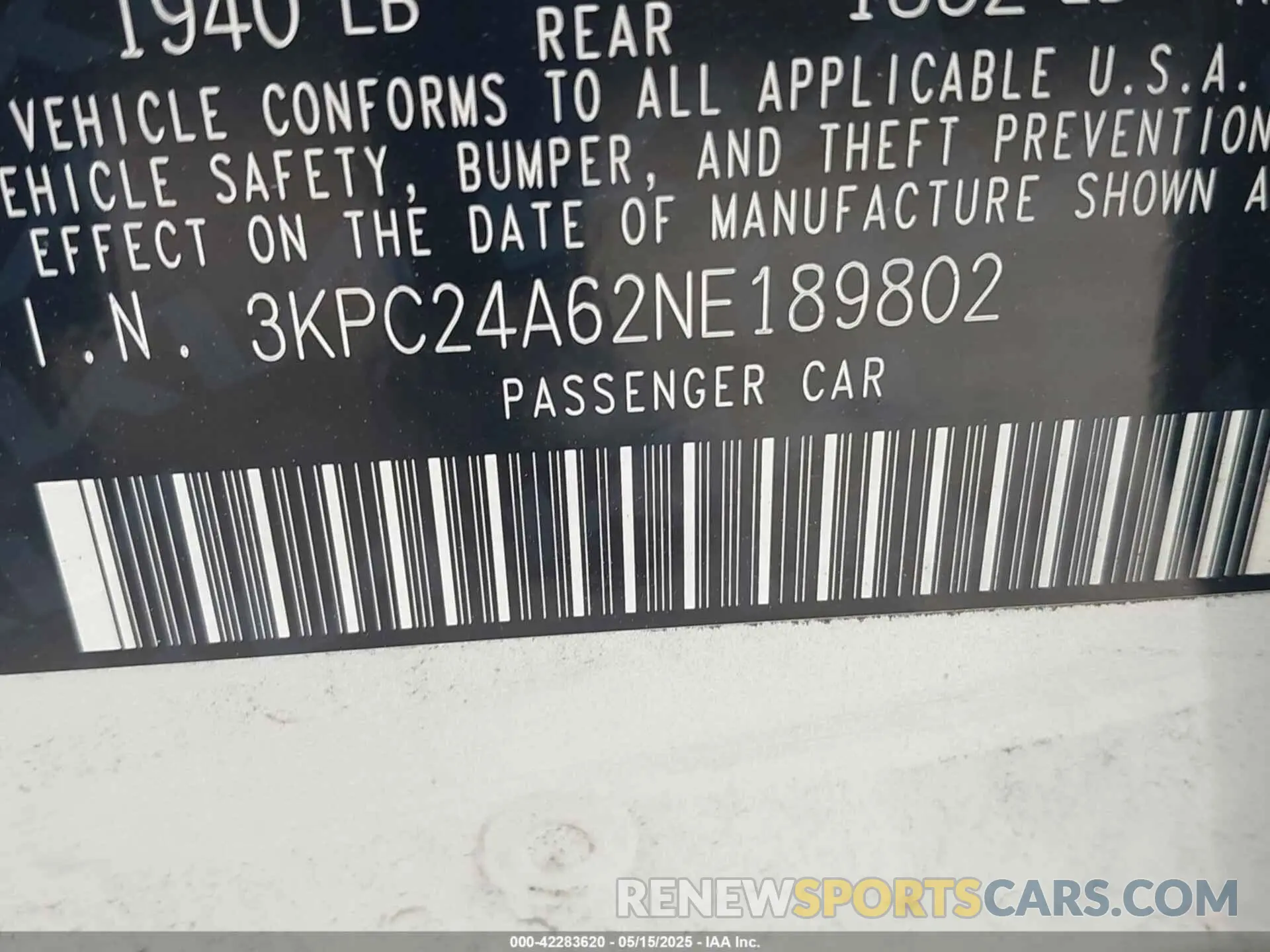 9 Photograph of a damaged car 3KPC24A62NE189802 HYUNDAI ACCENT 2022