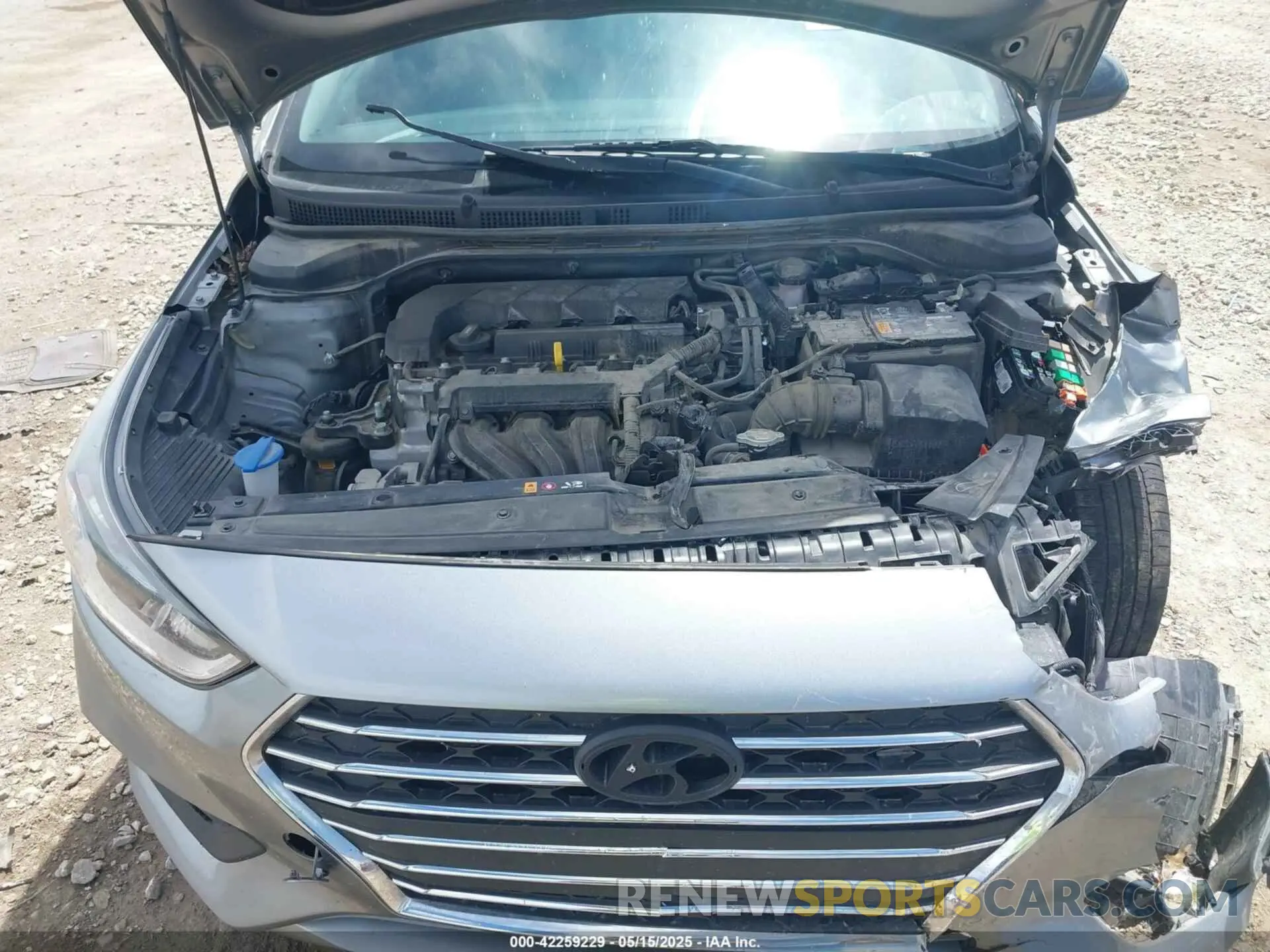 10 Photograph of a damaged car 3KPC24A63NE155481 HYUNDAI ACCENT 2022
