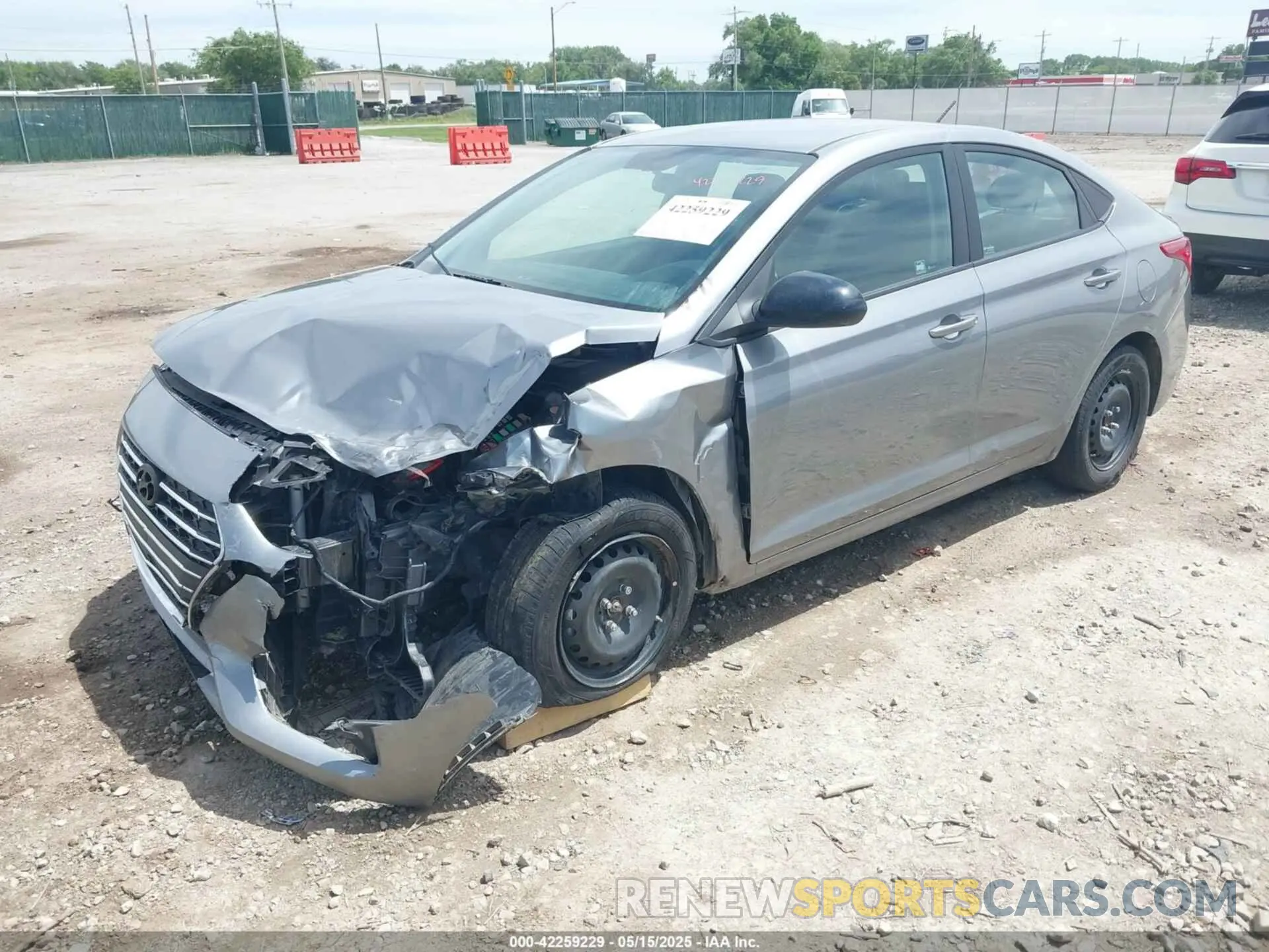 2 Photograph of a damaged car 3KPC24A63NE155481 HYUNDAI ACCENT 2022