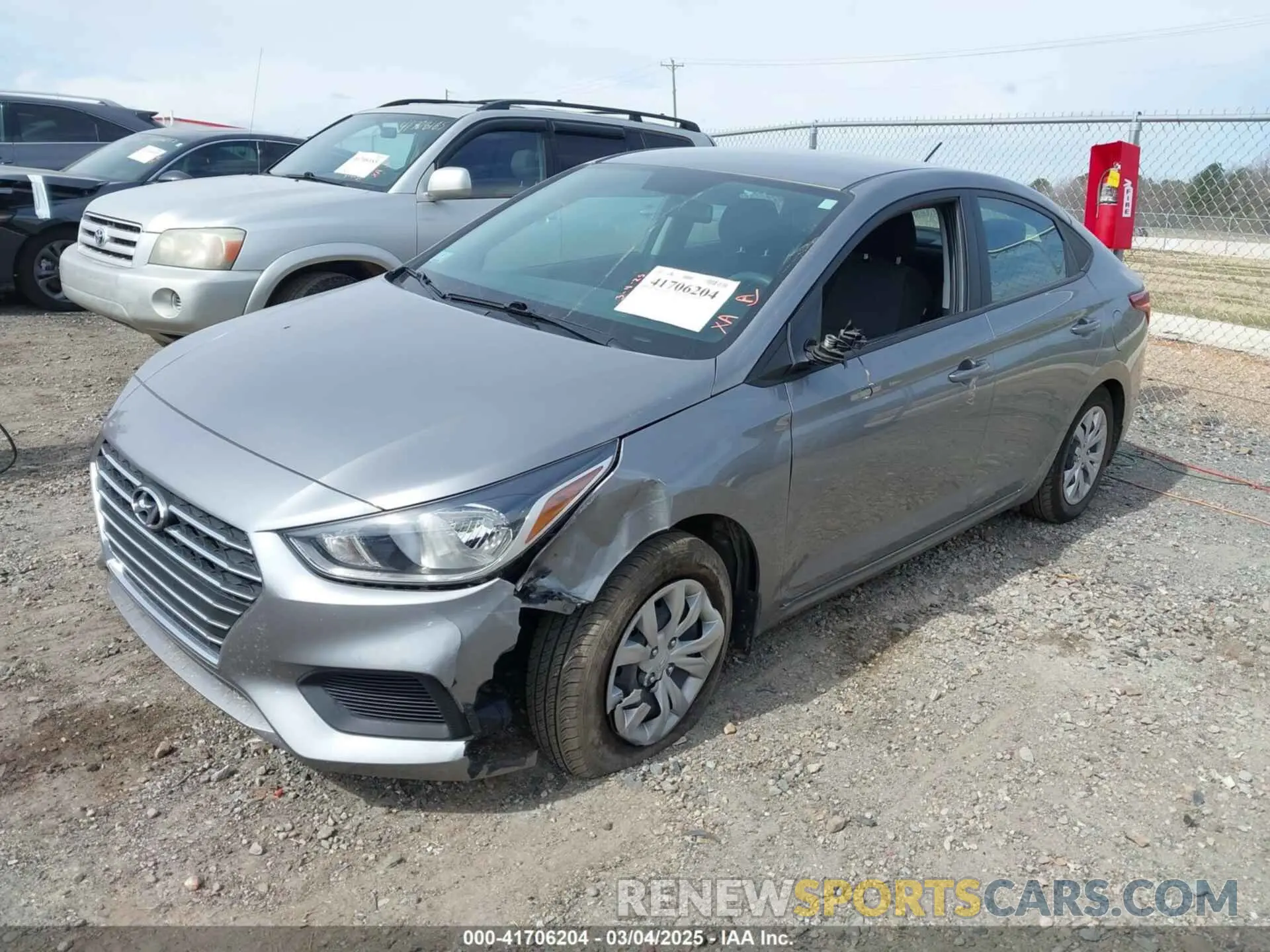 2 Photograph of a damaged car 3KPC24A63NE169851 HYUNDAI ACCENT 2022