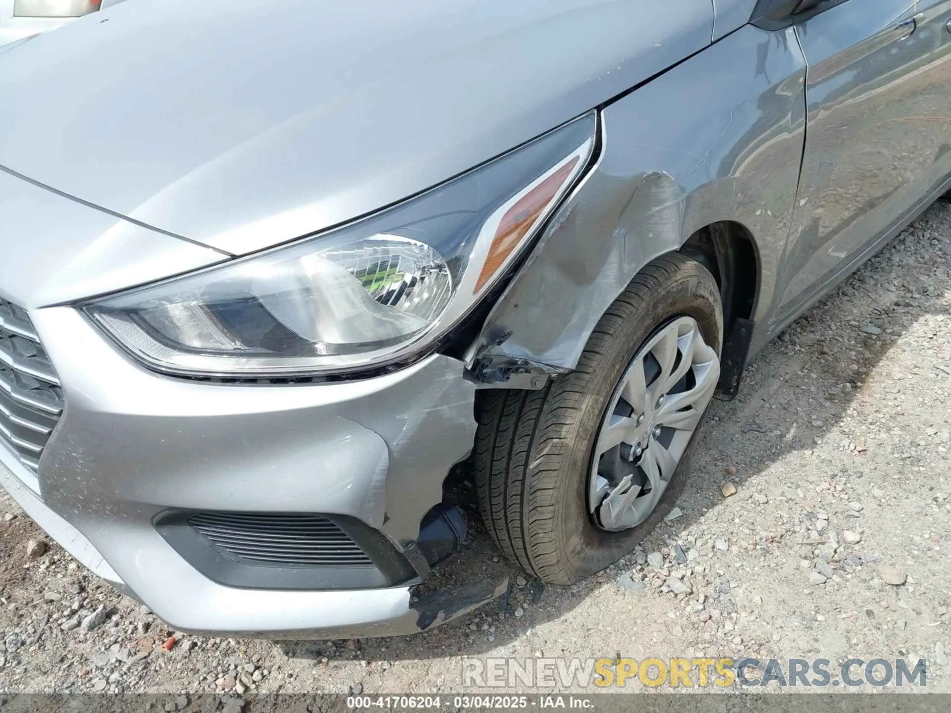 6 Photograph of a damaged car 3KPC24A63NE169851 HYUNDAI ACCENT 2022