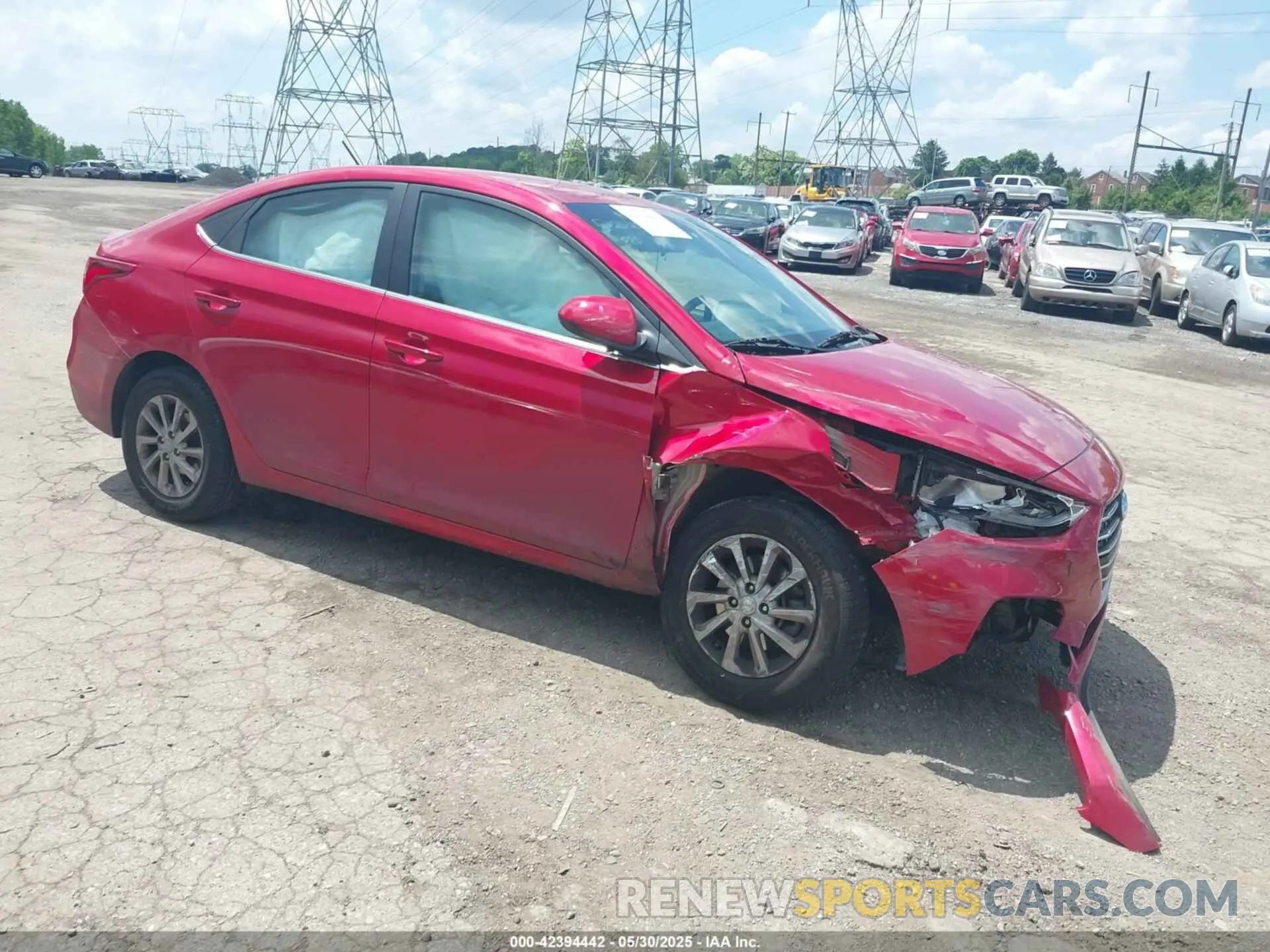 1 Photograph of a damaged car 3KPC24A63NE173401 HYUNDAI ACCENT 2022