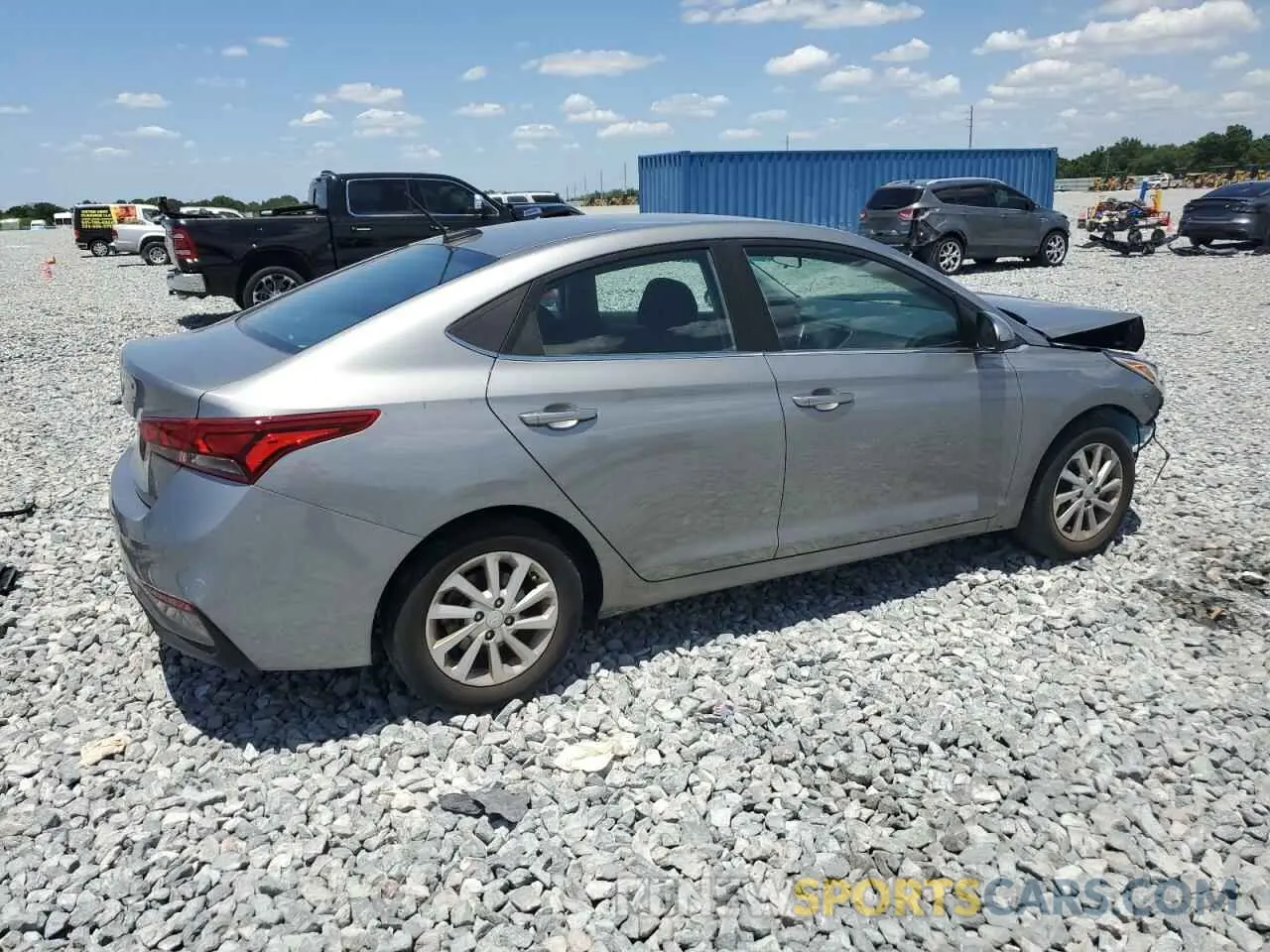 3 Фотография поврежденного автомобиля 3KPC24A64NE158826 HYUNDAI ACCENT 2022