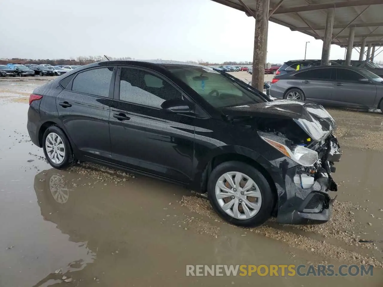 4 Фотография поврежденного автомобиля 3KPC24A64NE168076 HYUNDAI ACCENT 2022