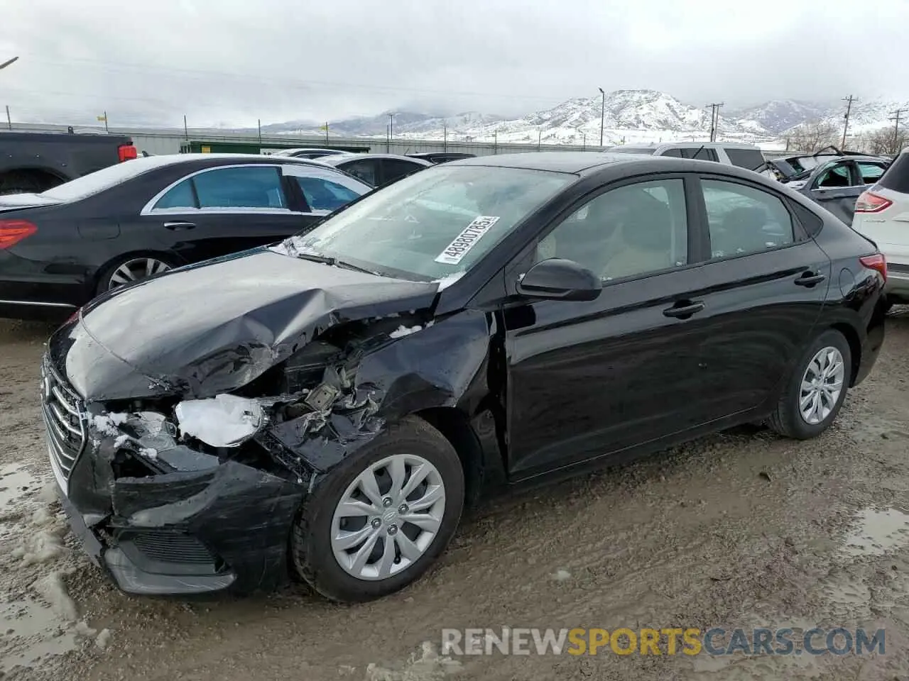 1 Photograph of a damaged car 3KPC24A64NE171320 HYUNDAI ACCENT 2022