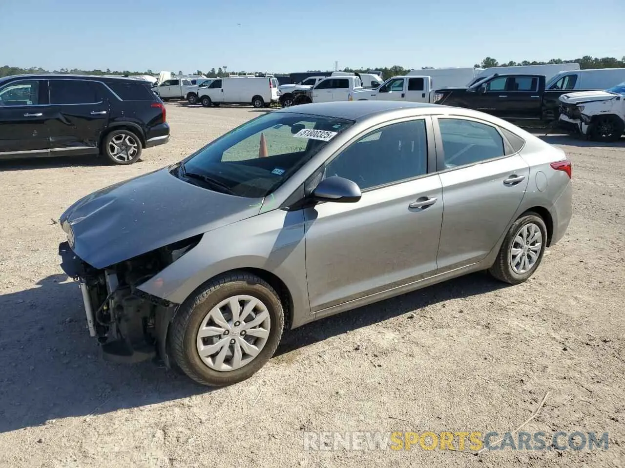 1 Photograph of a damaged car 3KPC24A64NE179742 HYUNDAI ACCENT 2022