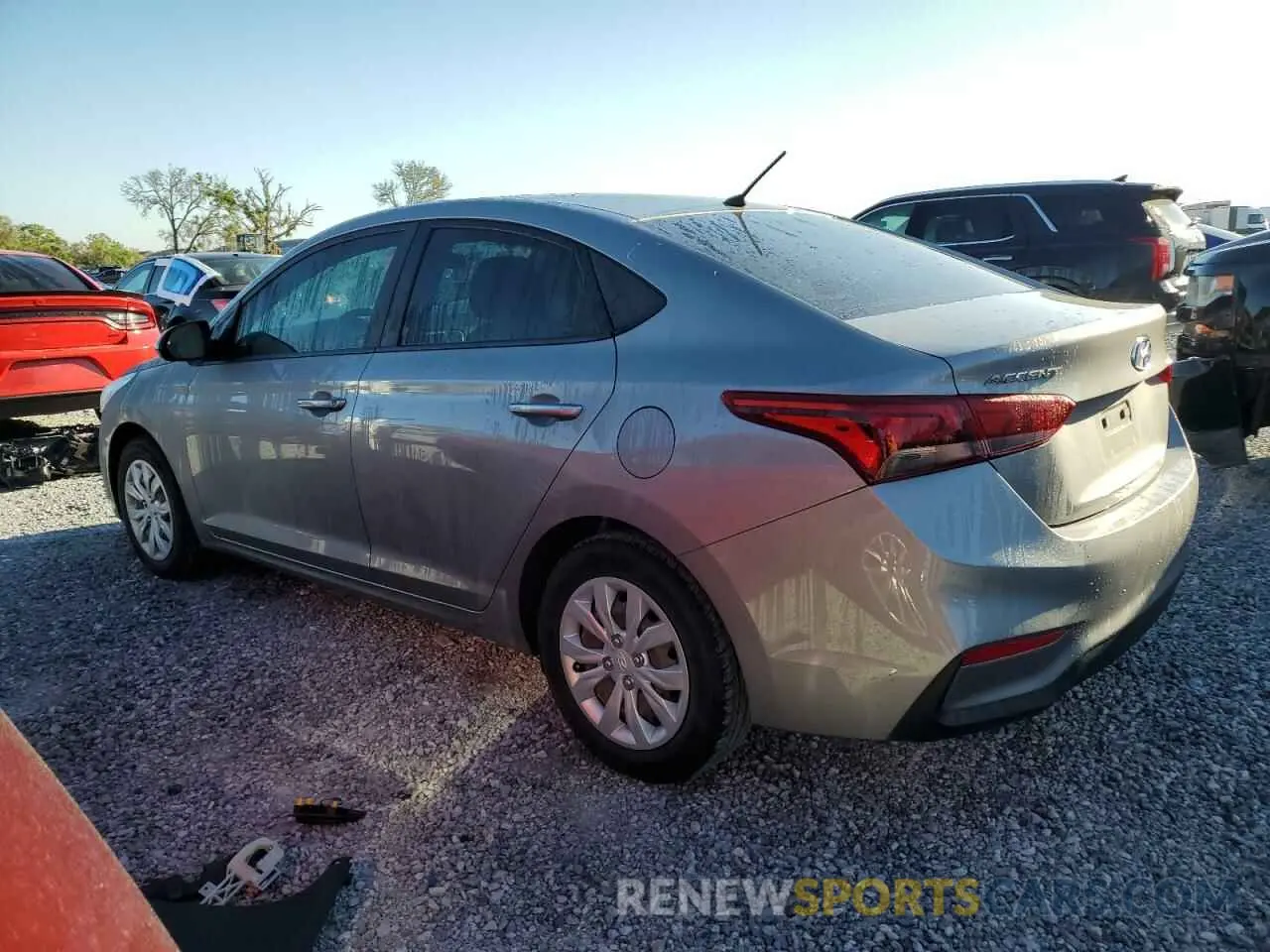 2 Photograph of a damaged car 3KPC24A64NE184438 HYUNDAI ACCENT 2022