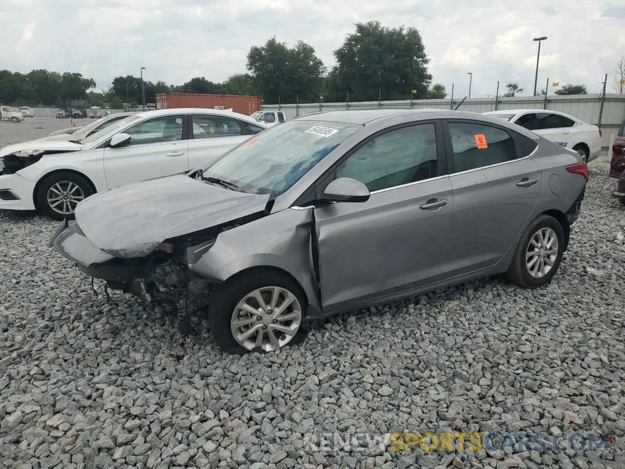 1 Photograph of a damaged car 3KPC24A64NE189980 HYUNDAI ACCENT 2022