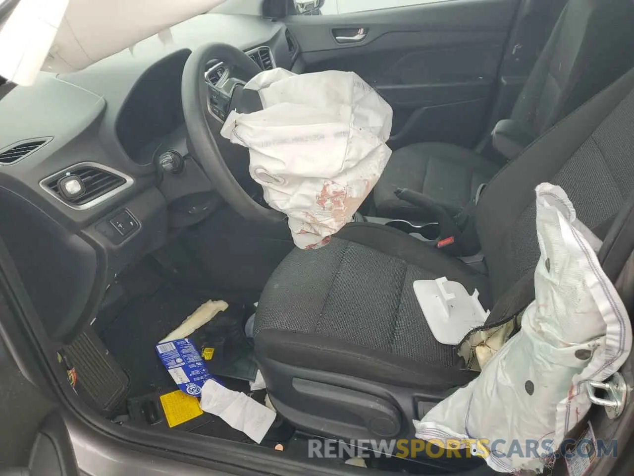 7 Photograph of a damaged car 3KPC24A64NE189980 HYUNDAI ACCENT 2022