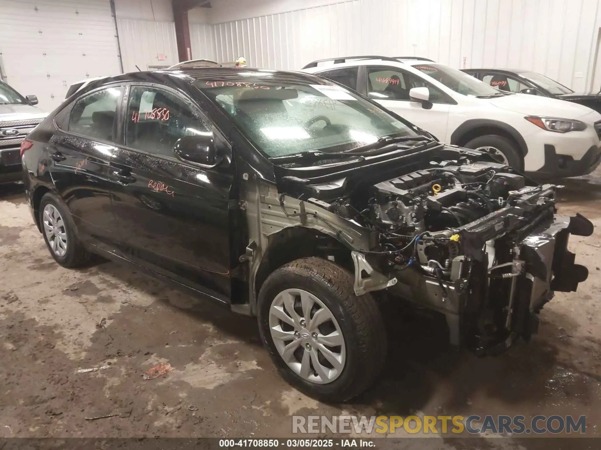 1 Photograph of a damaged car 3KPC24A65NE166577 HYUNDAI ACCENT 2022