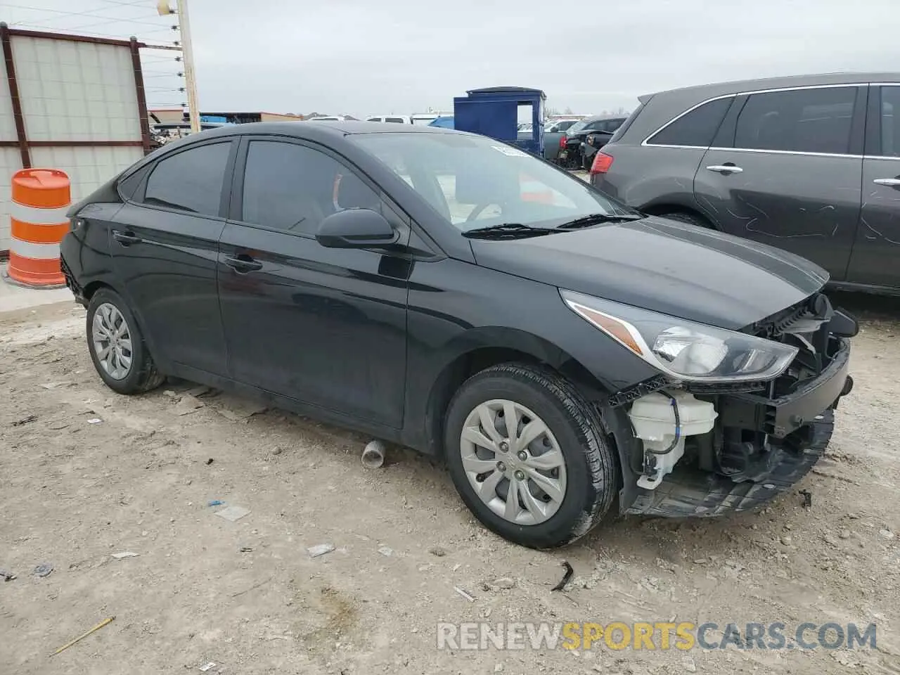4 Фотография поврежденного автомобиля 3KPC24A65NE169219 HYUNDAI ACCENT 2022
