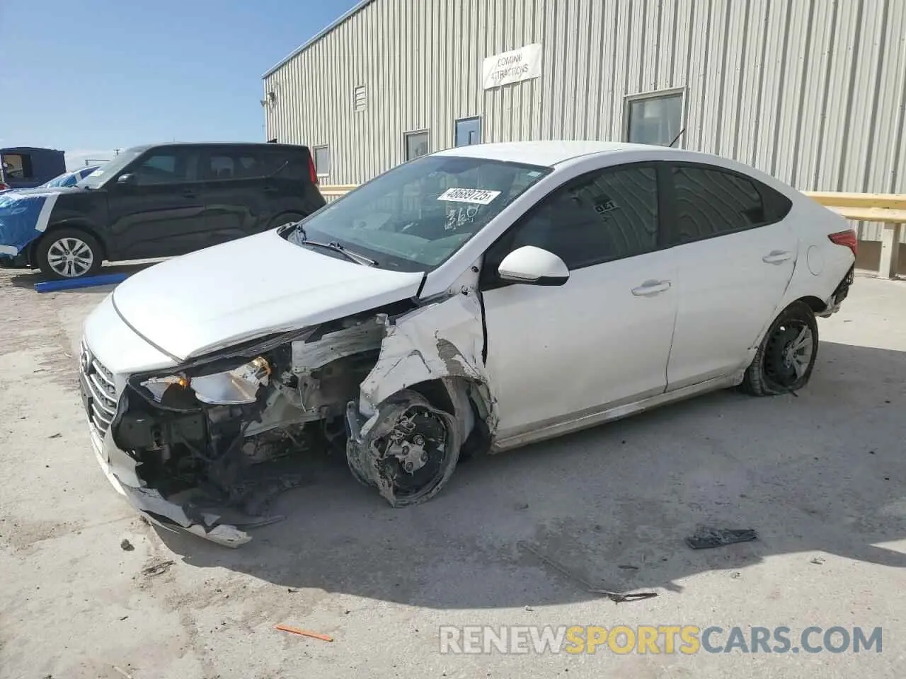 1 Photograph of a damaged car 3KPC24A65NE175358 HYUNDAI ACCENT 2022