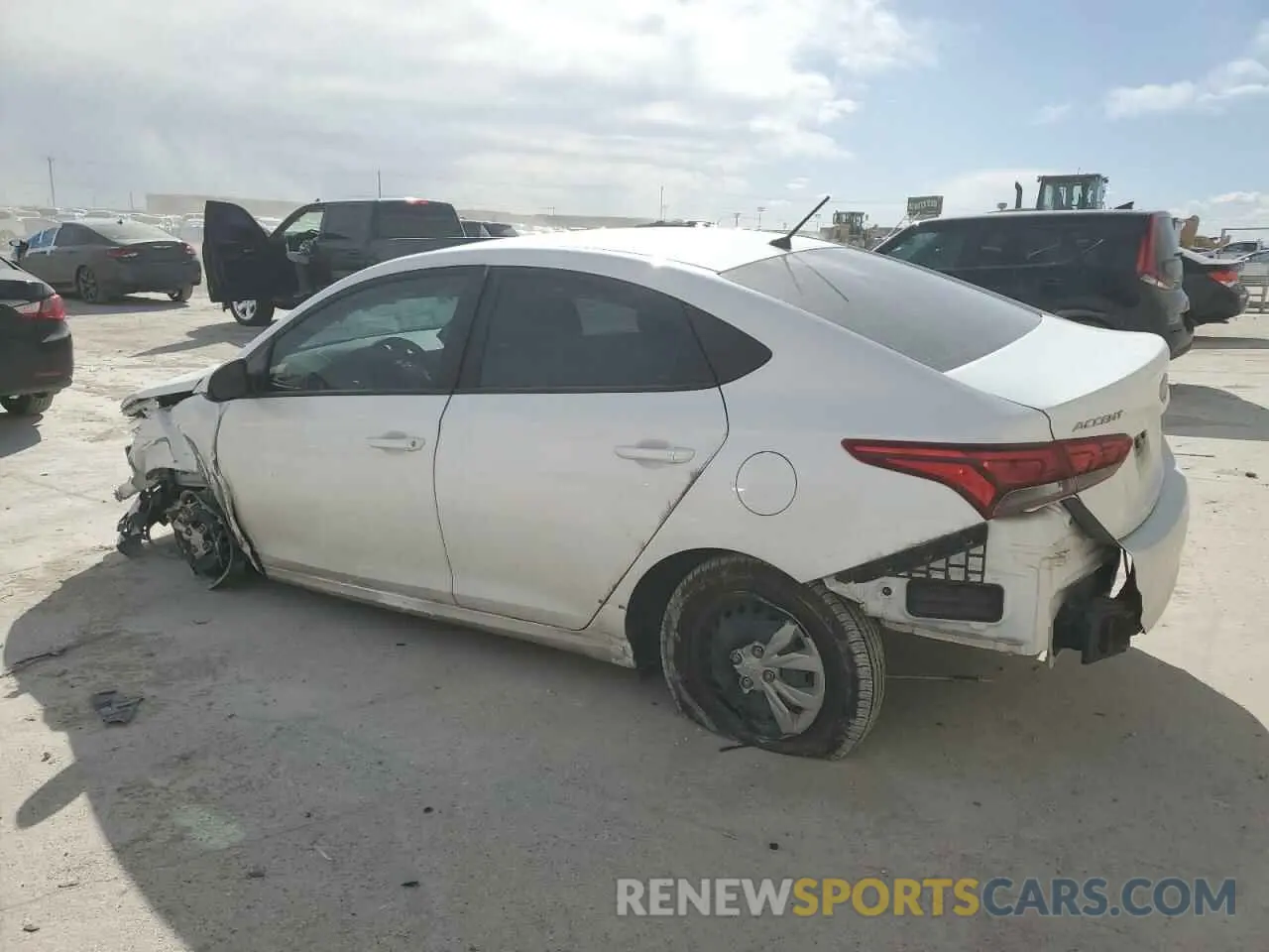 2 Photograph of a damaged car 3KPC24A65NE175358 HYUNDAI ACCENT 2022