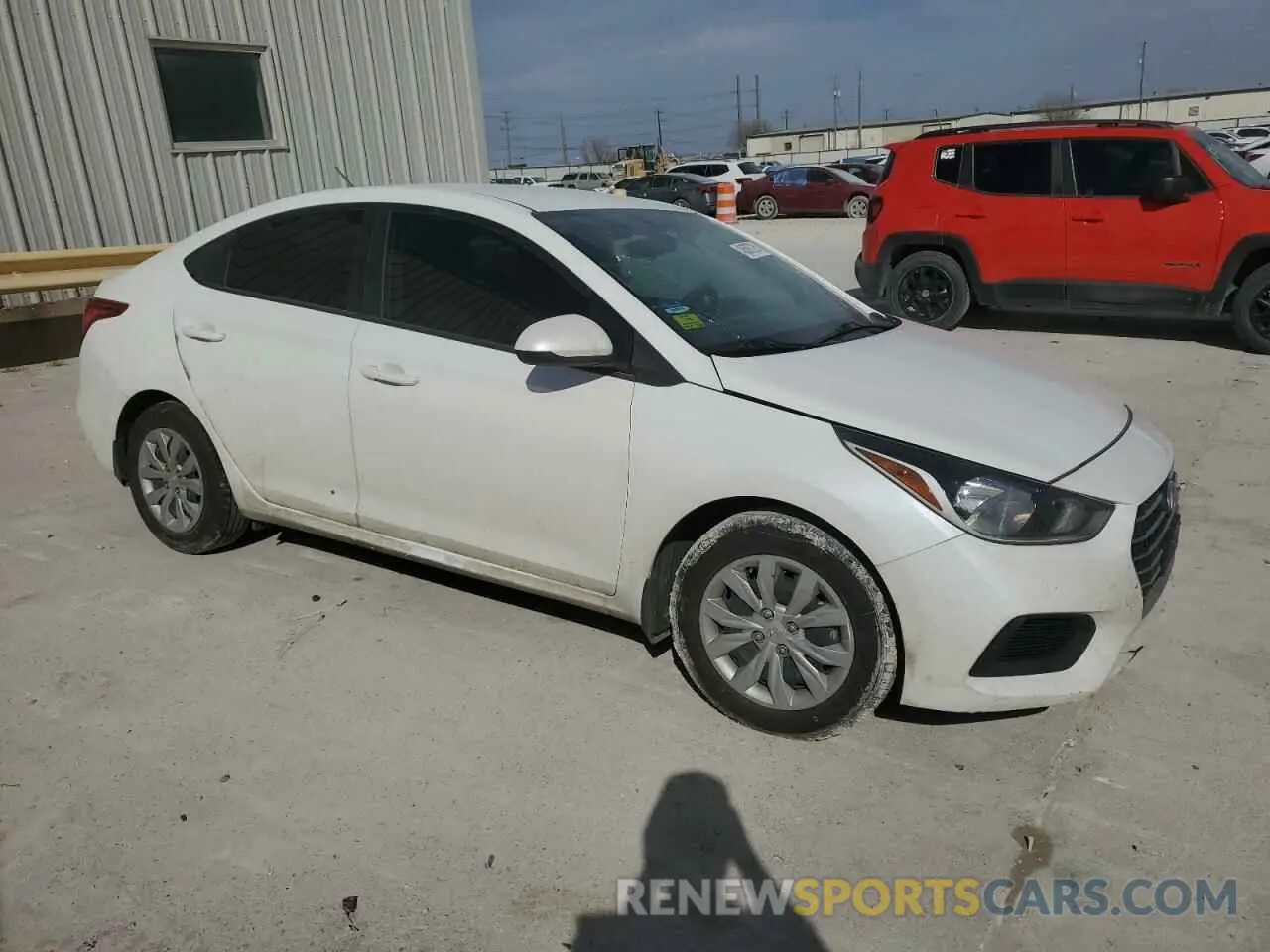 4 Photograph of a damaged car 3KPC24A65NE175358 HYUNDAI ACCENT 2022