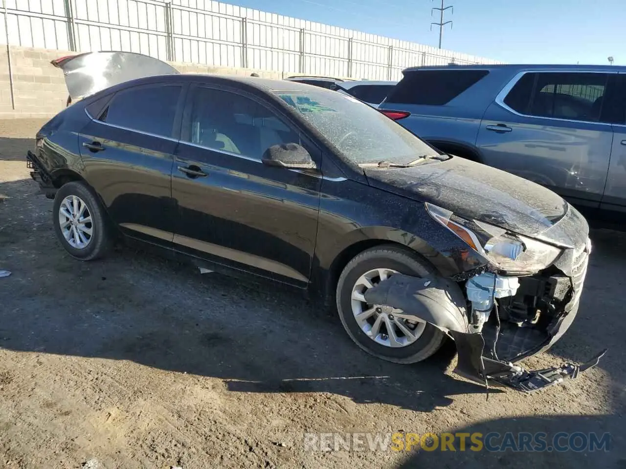 4 Фотография поврежденного автомобиля 3KPC24A65NE177532 HYUNDAI ACCENT 2022