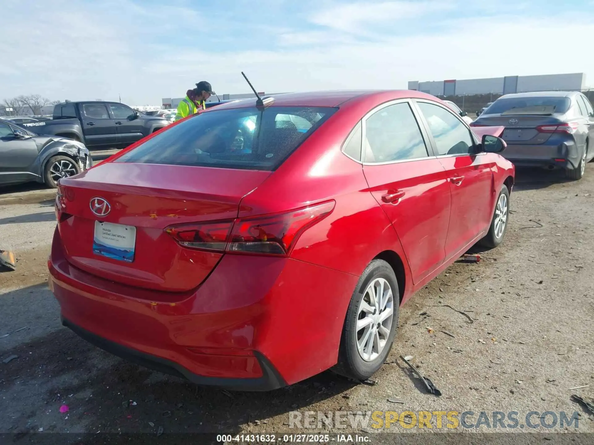 4 Фотография поврежденного автомобиля 3KPC24A66NE158066 HYUNDAI ACCENT 2022