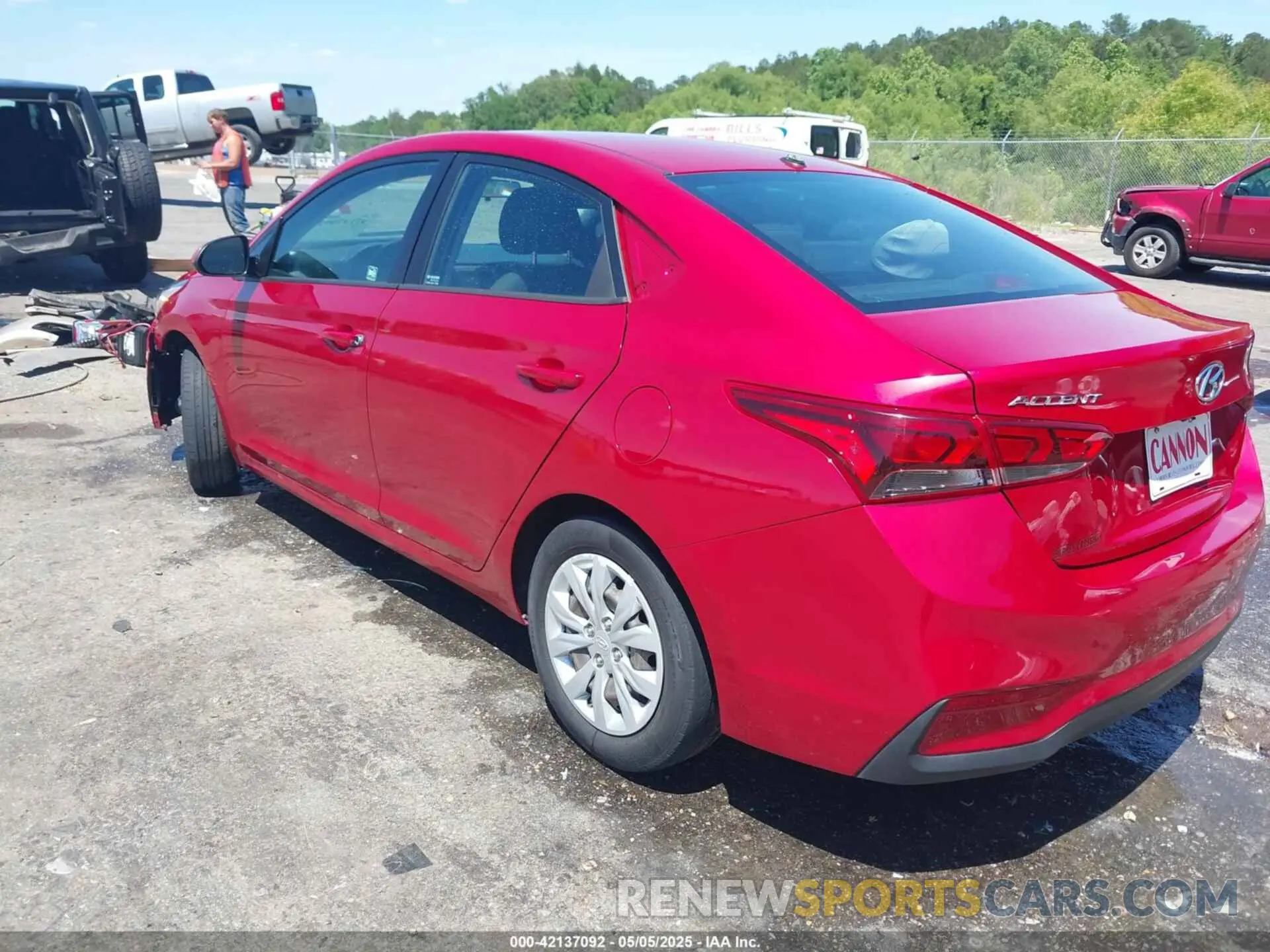 3 Фотография поврежденного автомобиля 3KPC24A67NE154530 HYUNDAI ACCENT 2022