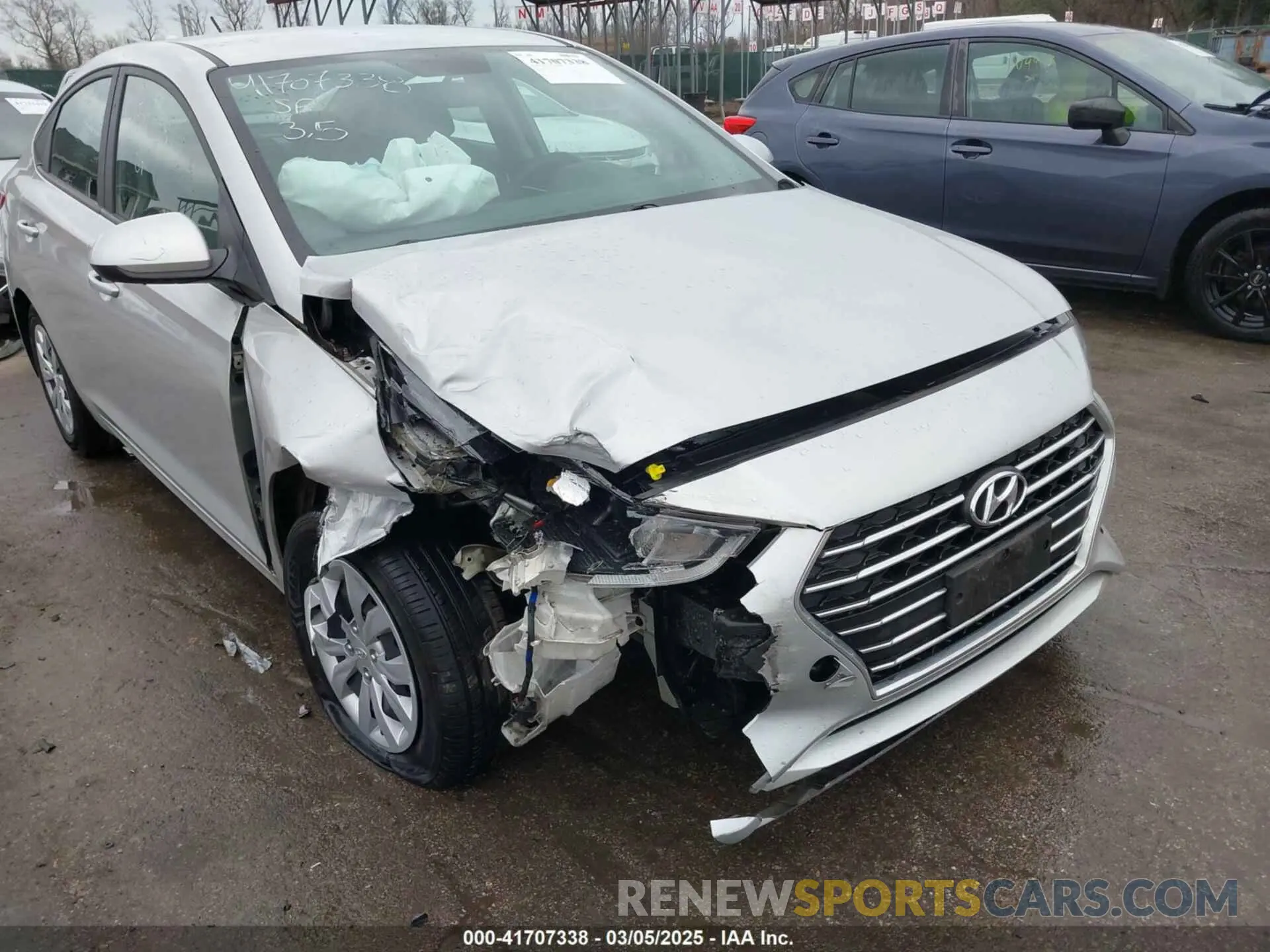 6 Photograph of a damaged car 3KPC24A67NE163826 HYUNDAI ACCENT 2022