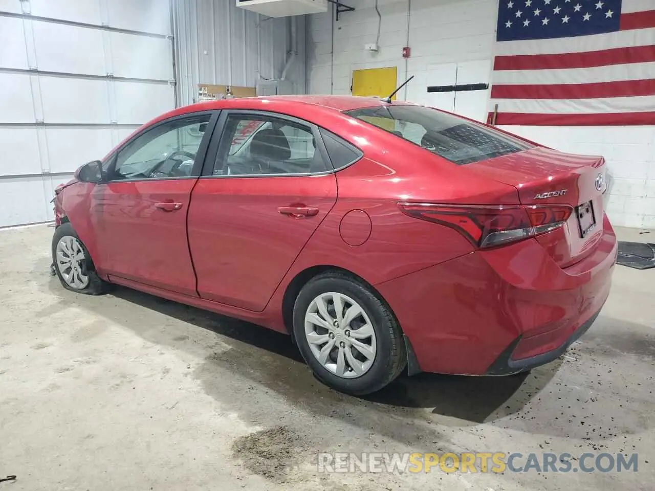 2 Photograph of a damaged car 3KPC24A67NE166709 HYUNDAI ACCENT 2022