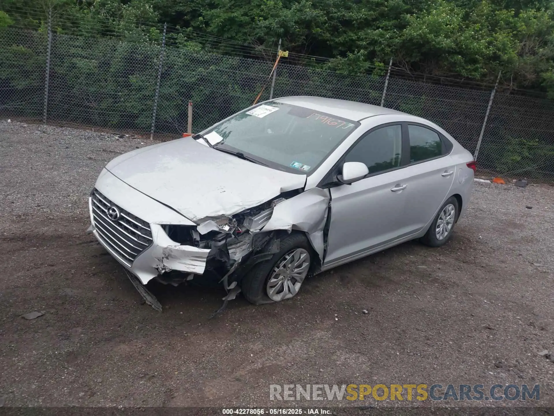 2 Фотография поврежденного автомобиля 3KPC24A67NE179167 HYUNDAI ACCENT 2022