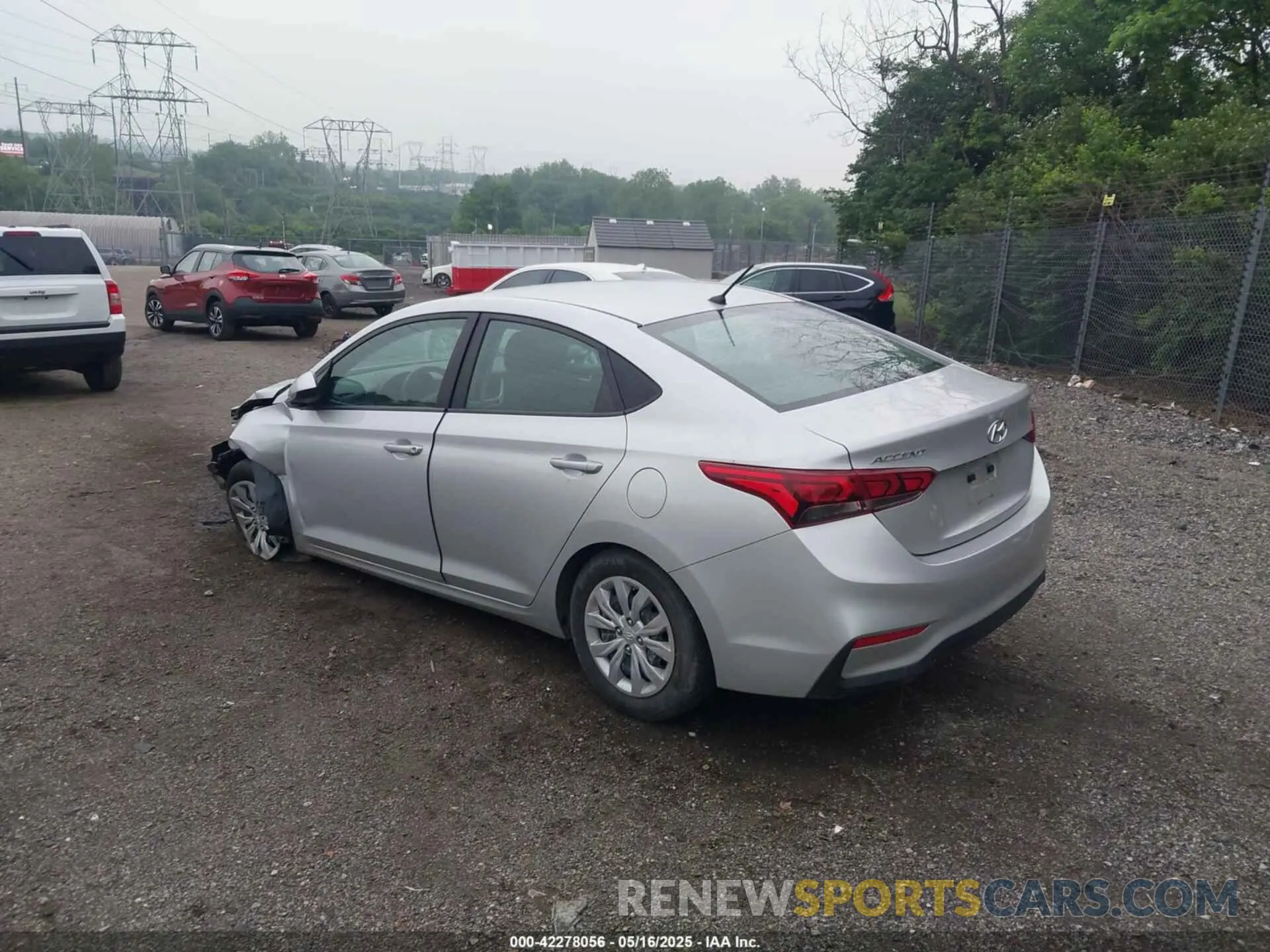 3 Фотография поврежденного автомобиля 3KPC24A67NE179167 HYUNDAI ACCENT 2022