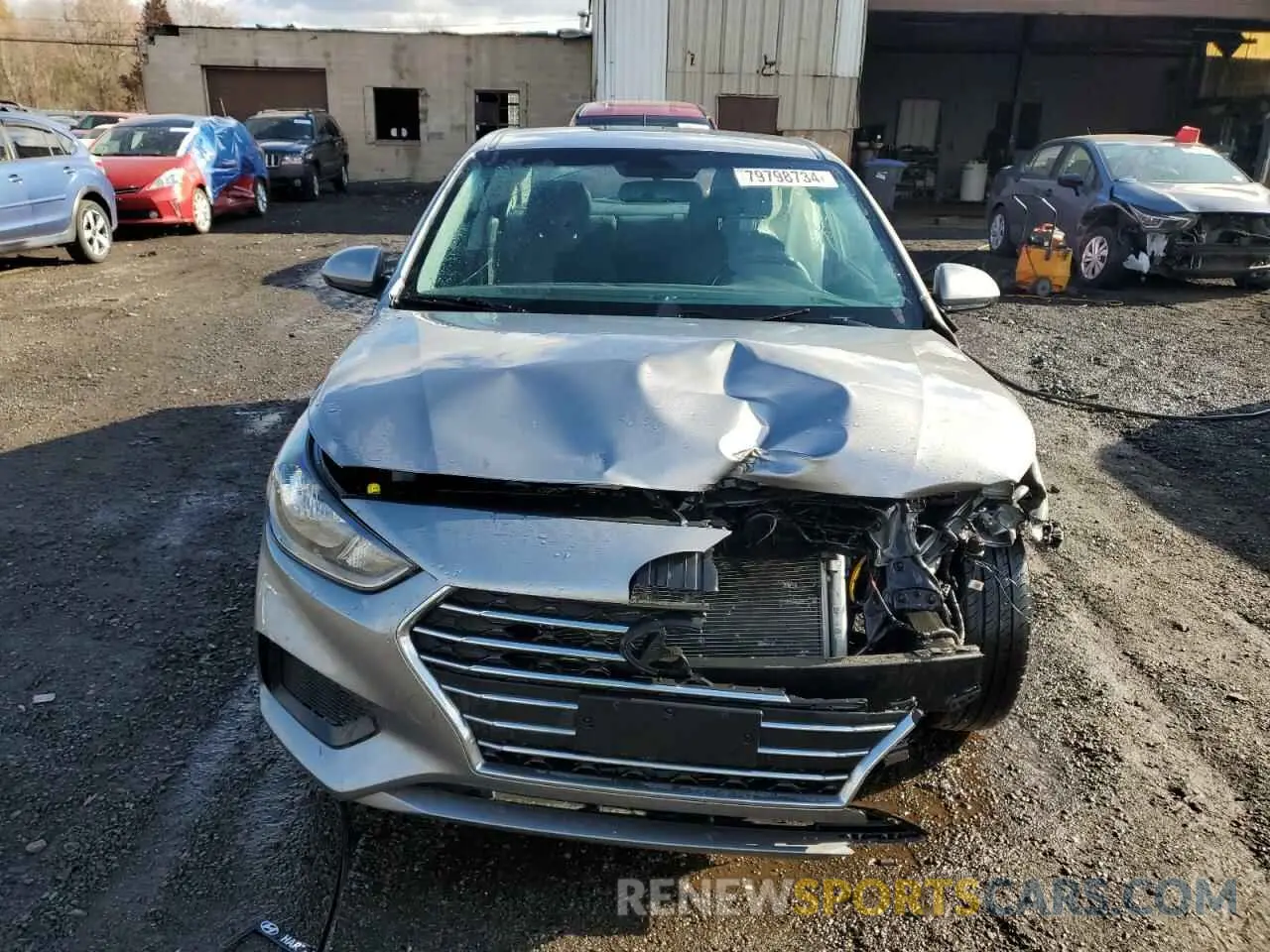 5 Фотография поврежденного автомобиля 3KPC24A67NE183669 HYUNDAI ACCENT 2022