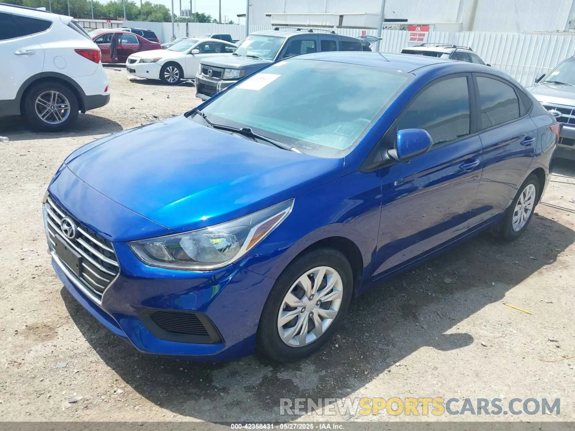 2 Photograph of a damaged car 3KPC24A68NE163897 HYUNDAI ACCENT 2022