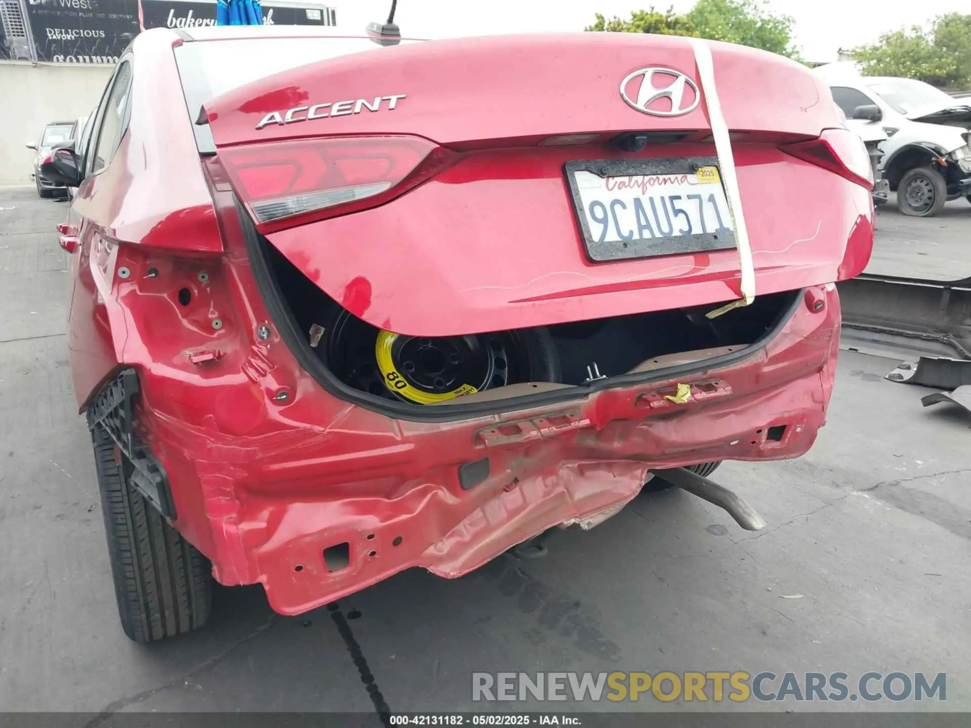 19 Photograph of a damaged car 3KPC24A68NE175452 HYUNDAI ACCENT 2022
