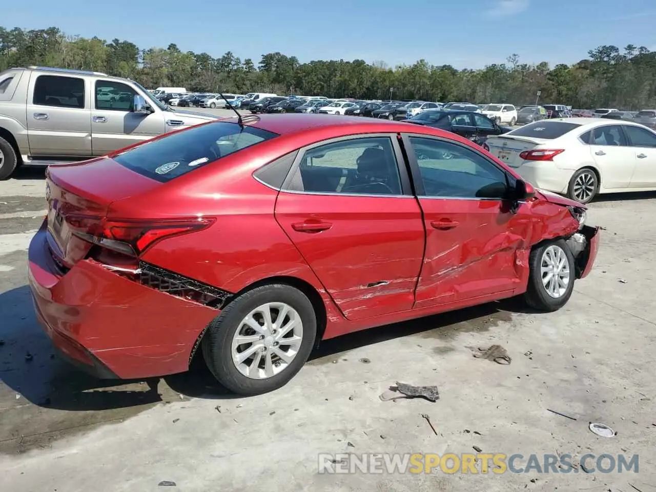 3 Фотография поврежденного автомобиля 3KPC24A68NE180263 HYUNDAI ACCENT 2022