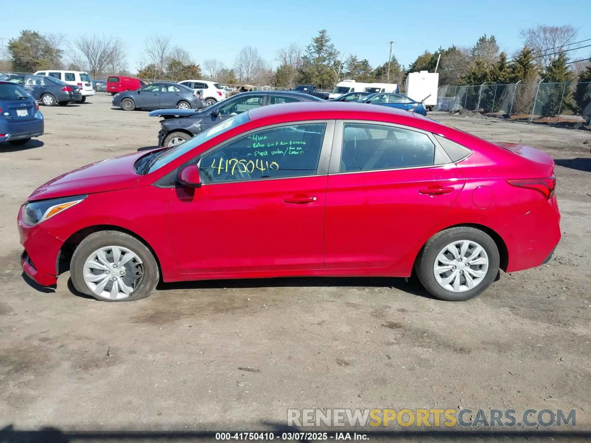 14 Photograph of a damaged car 3KPC24A68NE182109 HYUNDAI ACCENT 2022