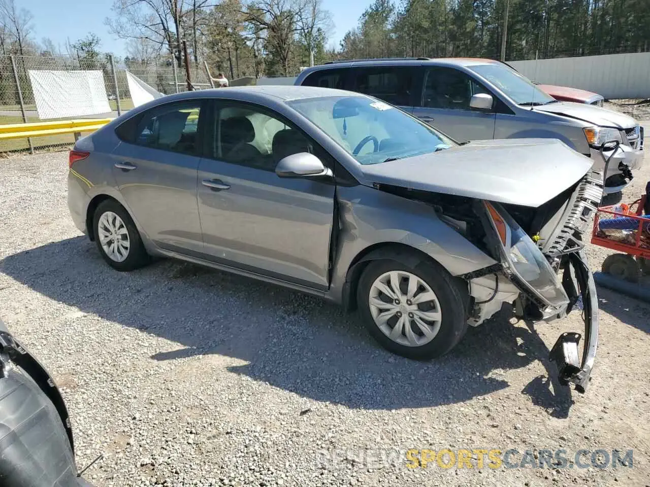 4 Photograph of a damaged car 3KPC24A69NE155811 HYUNDAI ACCENT 2022