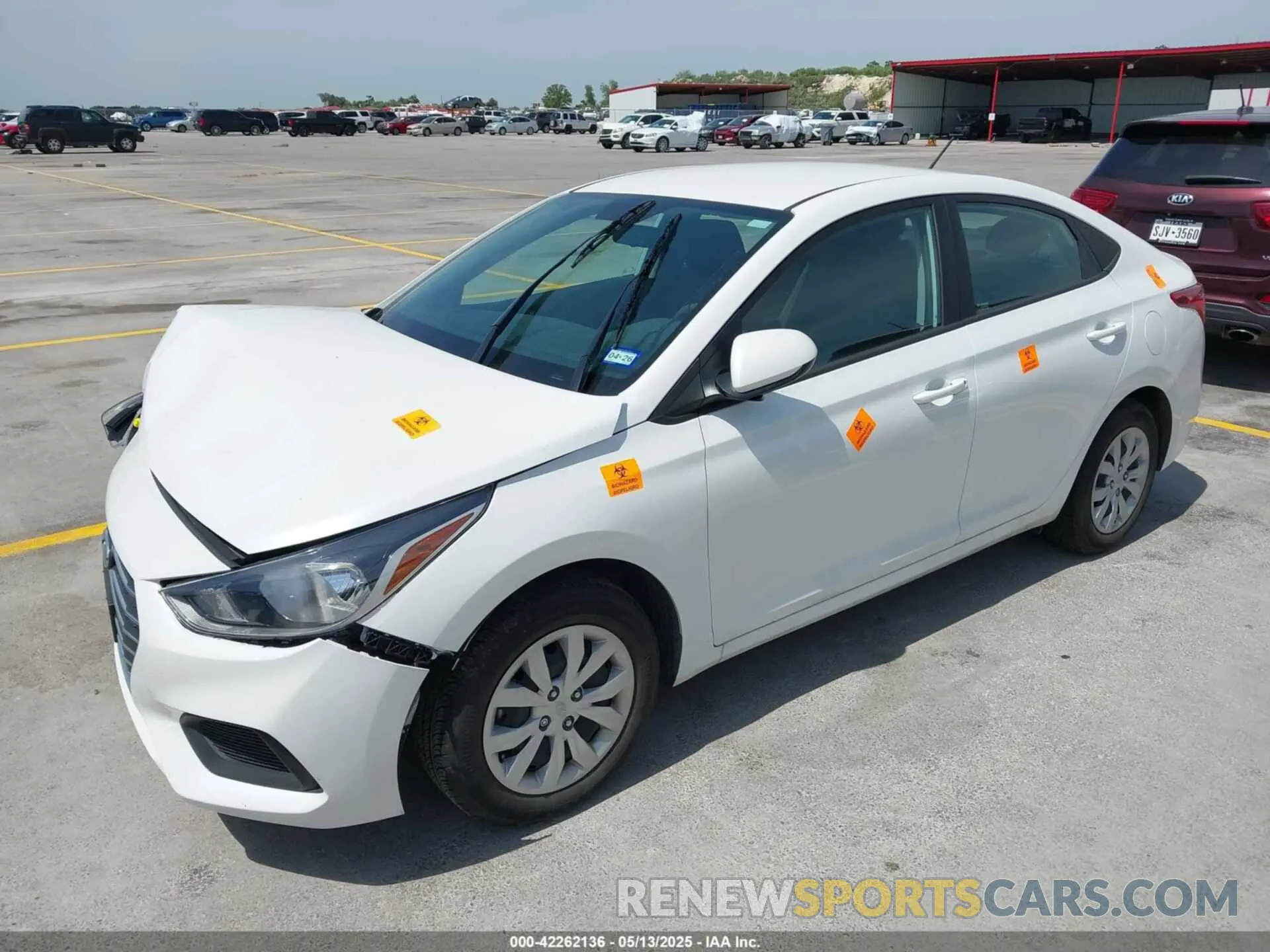 2 Photograph of a damaged car 3KPC24A69NE168123 HYUNDAI ACCENT 2022