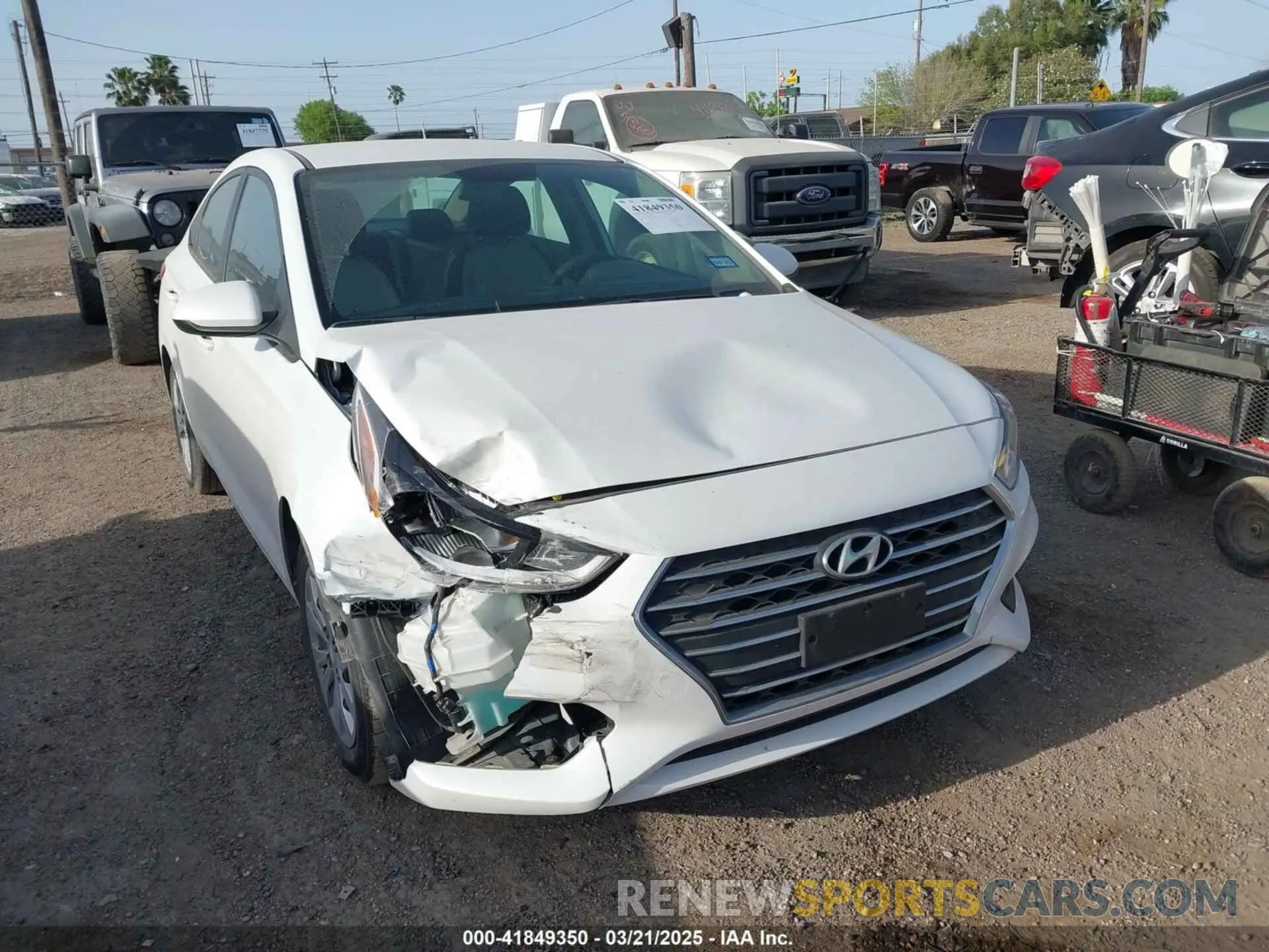 1 Photograph of a damaged car 3KPC24A69NE169448 HYUNDAI ACCENT 2022