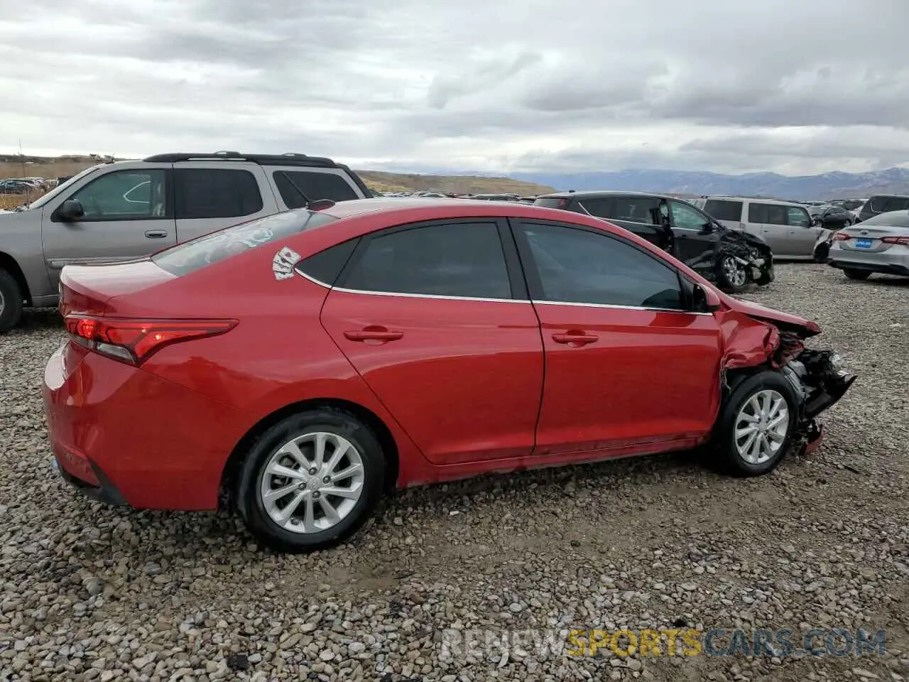 3 Фотография поврежденного автомобиля 3KPC24A69NE172530 HYUNDAI ACCENT 2022