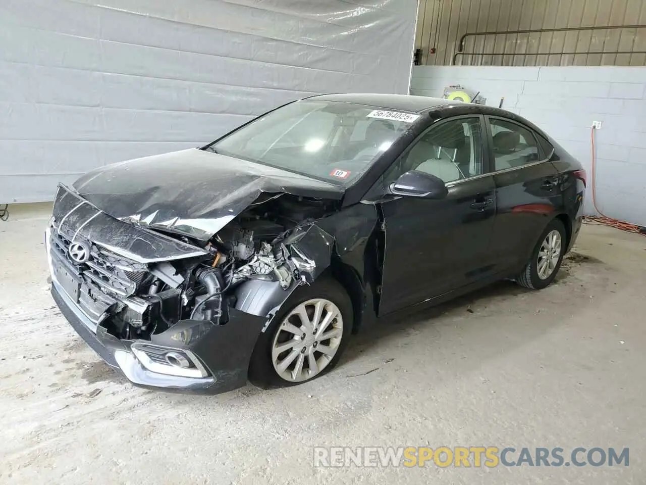 1 Photograph of a damaged car 3KPC24A6XNE153761 HYUNDAI ACCENT 2022