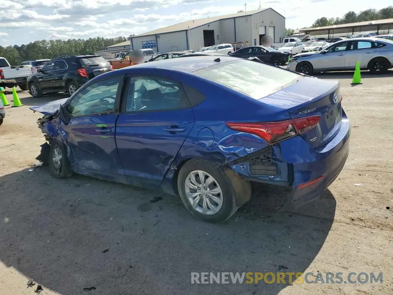 2 Photograph of a damaged car 3KPC24A6XNE168048 HYUNDAI ACCENT 2022