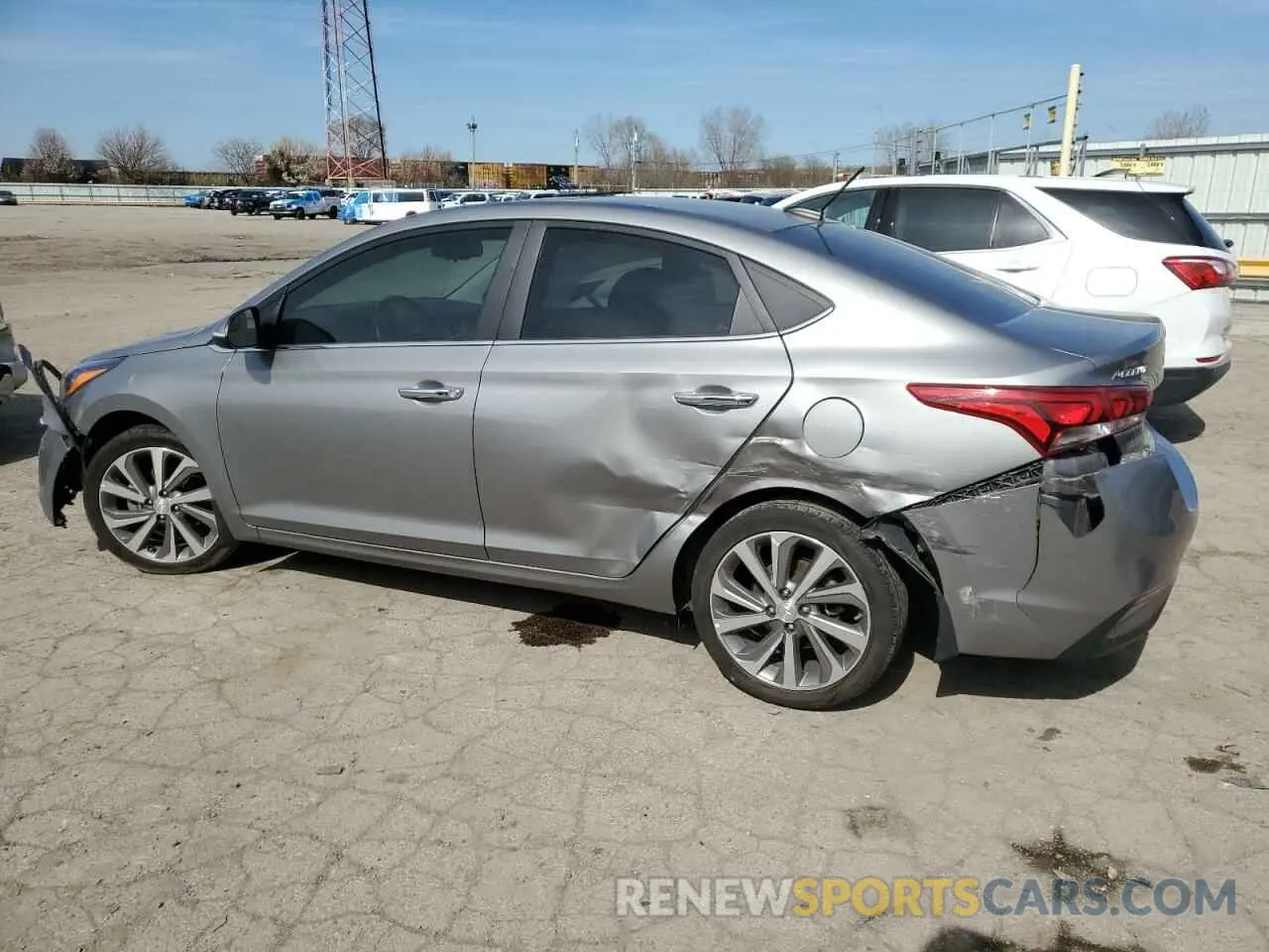 2 Photograph of a damaged car 3KPC34A62NE157526 HYUNDAI ACCENT 2022