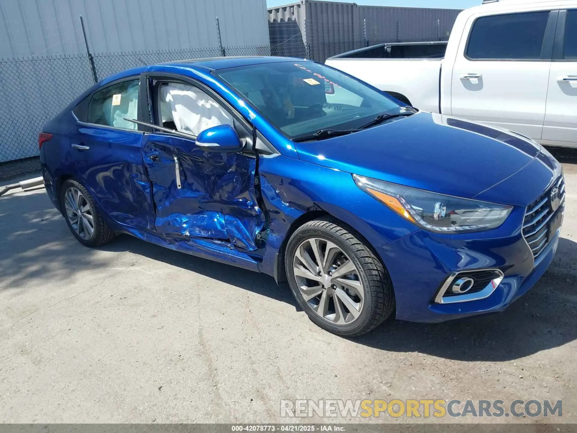 1 Photograph of a damaged car 3KPC34A68NE174699 HYUNDAI ACCENT 2022