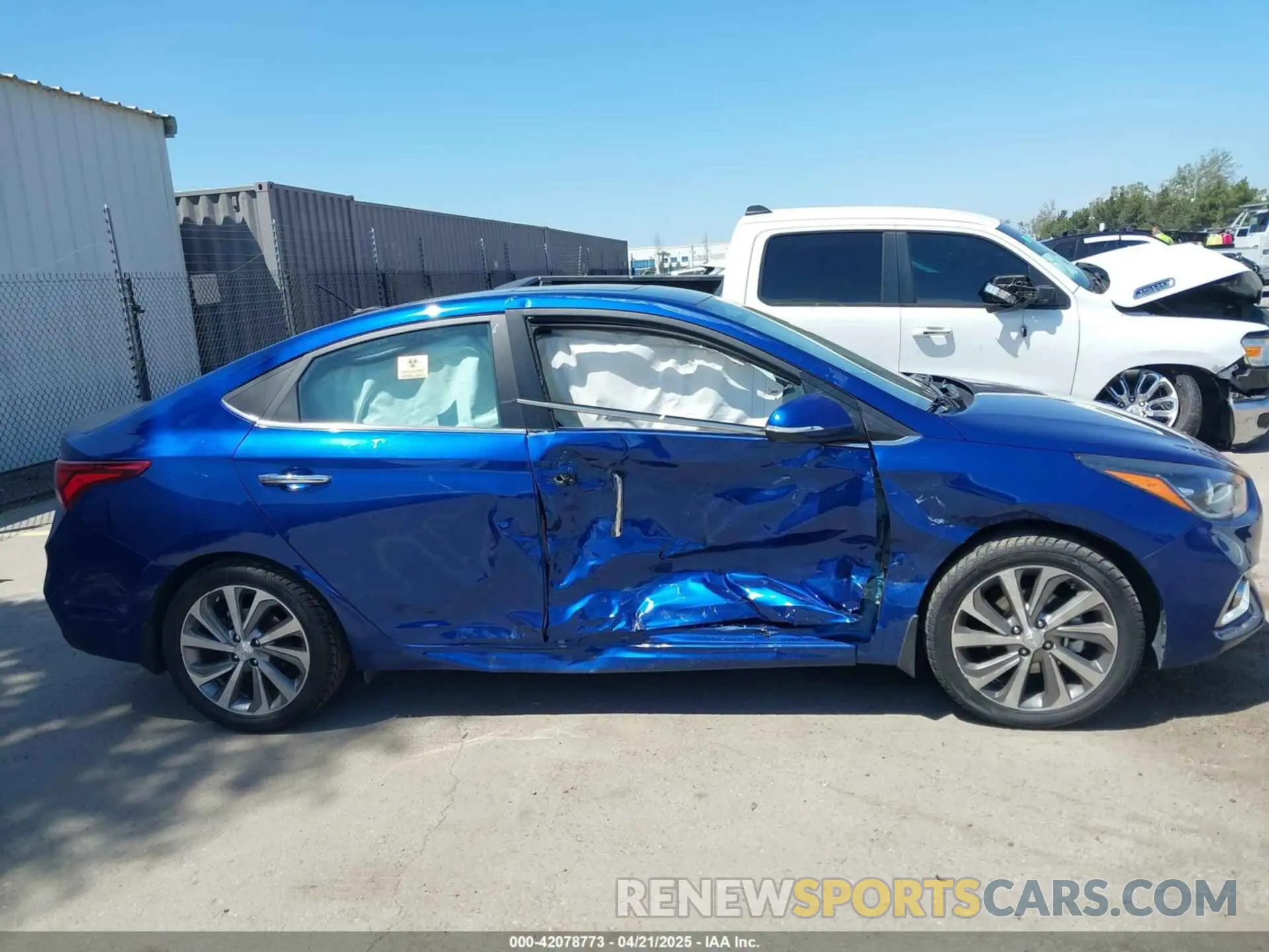 13 Photograph of a damaged car 3KPC34A68NE174699 HYUNDAI ACCENT 2022