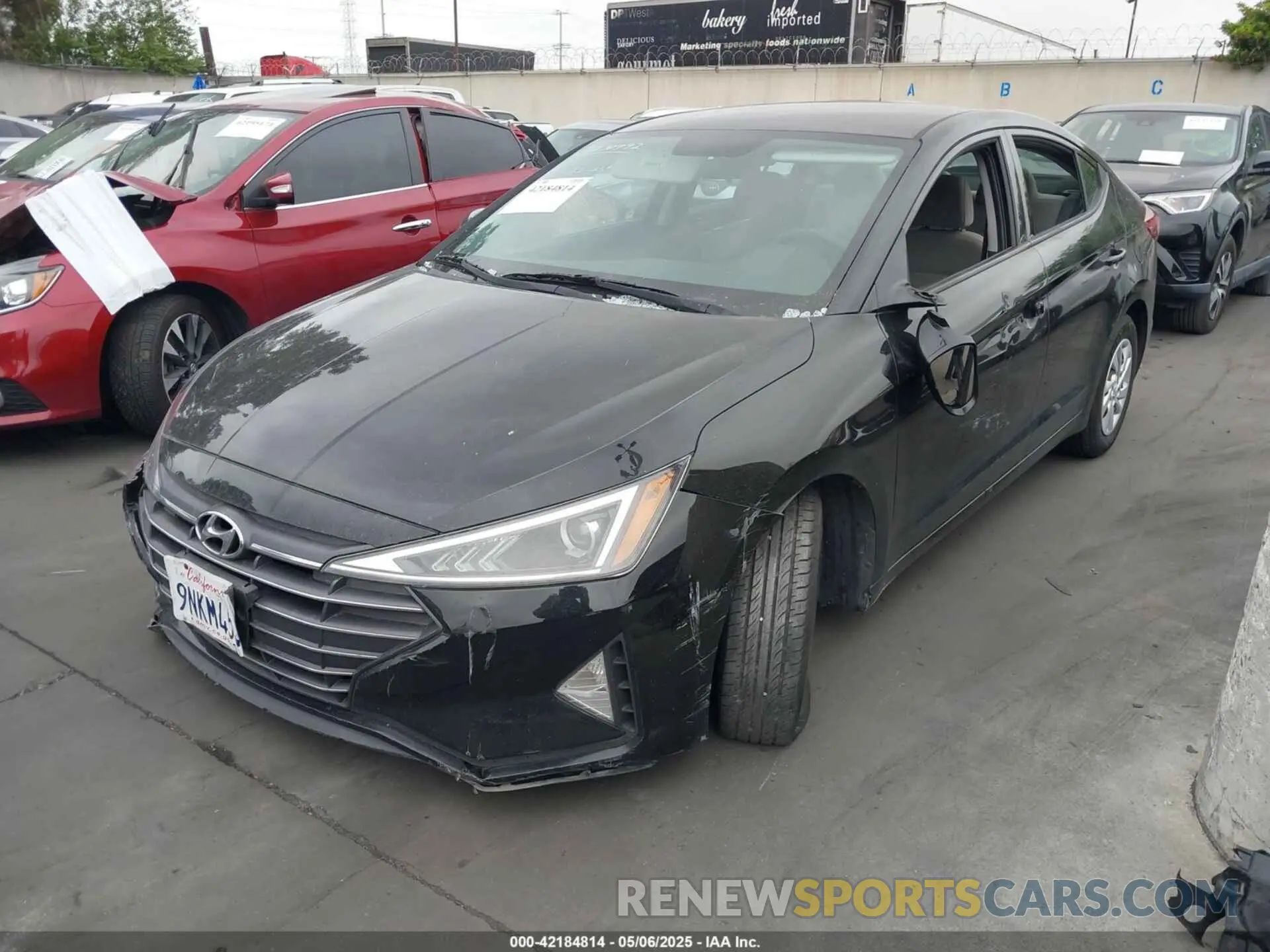 2 Photograph of a damaged car 5NPD74LF1KH493181 HYUNDAI ELANTRA 2019