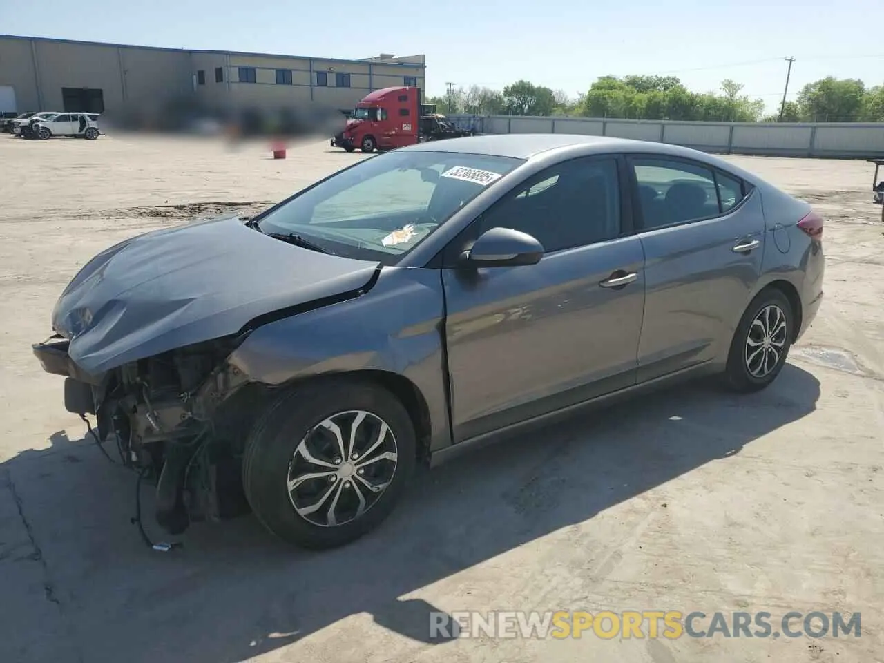 1 Photograph of a damaged car 5NPD74LF2KH411068 HYUNDAI ELANTRA 2019