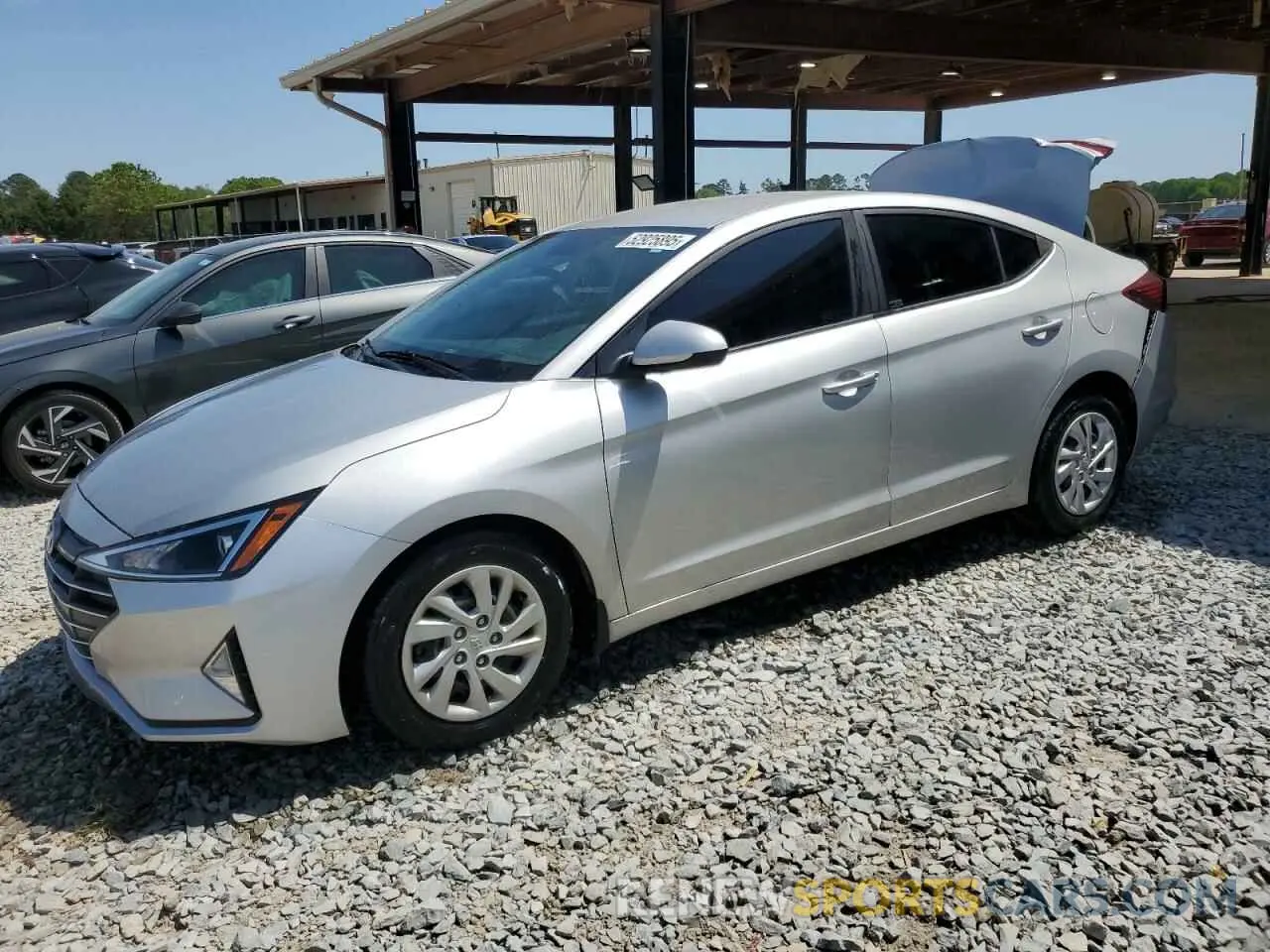 1 Photograph of a damaged car 5NPD74LF3KH447450 HYUNDAI ELANTRA 2019