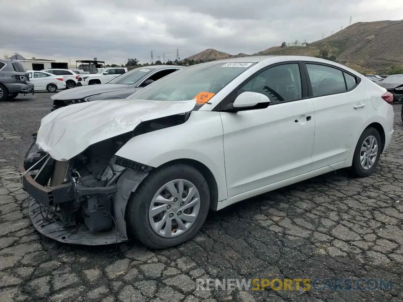 1 Photograph of a damaged car 5NPD74LF3KH470727 HYUNDAI ELANTRA 2019