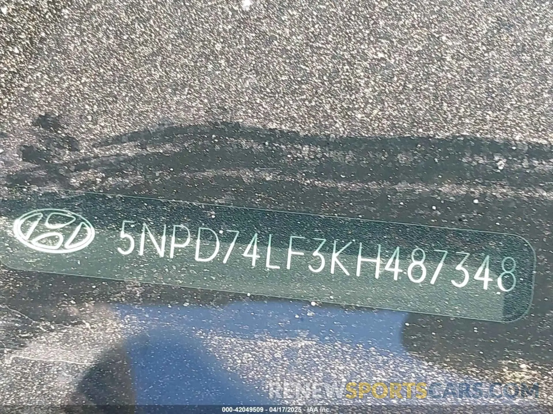 9 Photograph of a damaged car 5NPD74LF3KH487348 HYUNDAI ELANTRA 2019