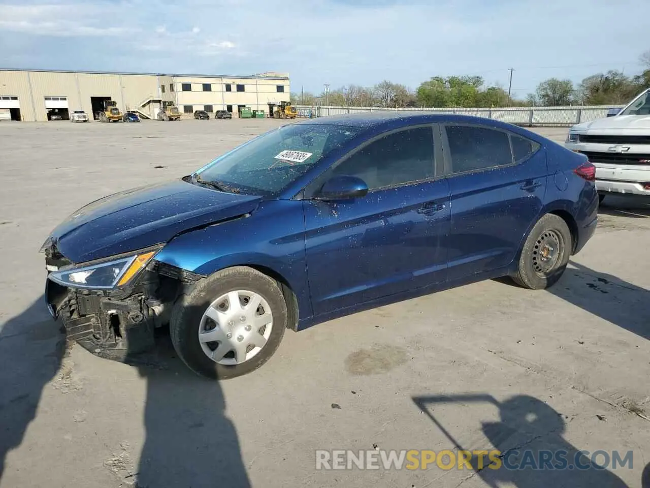 1 Photograph of a damaged car 5NPD74LF4KH440734 HYUNDAI ELANTRA 2019