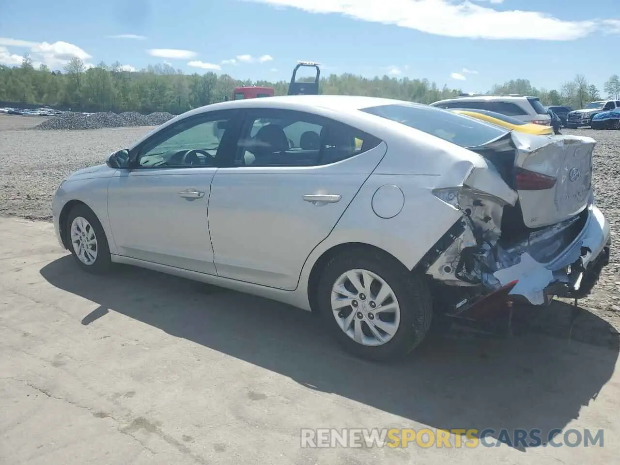 2 Photograph of a damaged car 5NPD74LF4KH474480 HYUNDAI ELANTRA 2019
