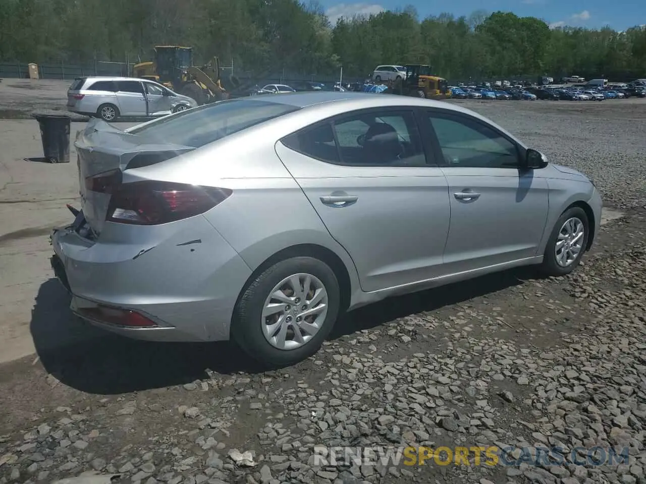 3 Photograph of a damaged car 5NPD74LF4KH474480 HYUNDAI ELANTRA 2019
