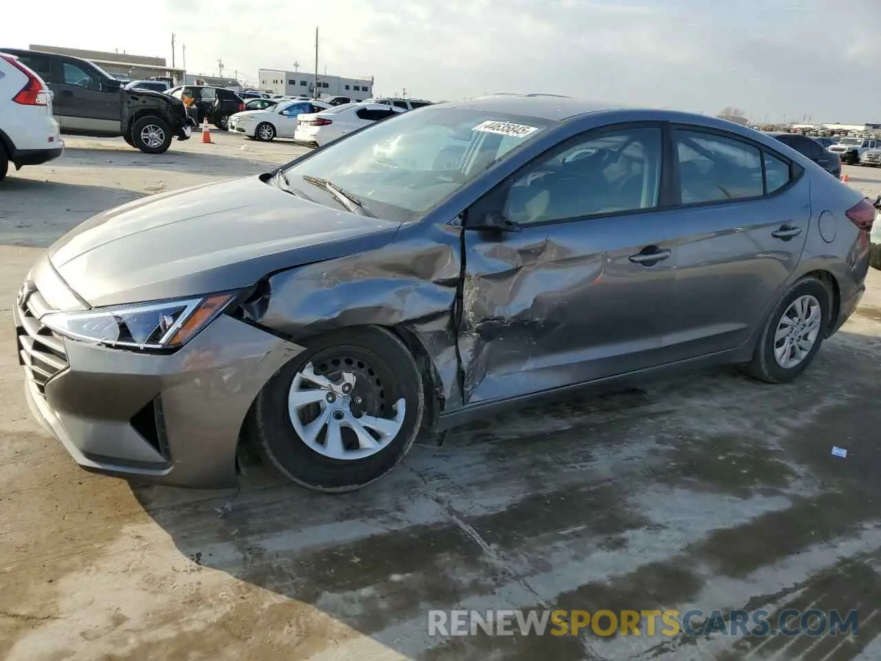 1 Photograph of a damaged car 5NPD74LF5KH473029 HYUNDAI ELANTRA 2019