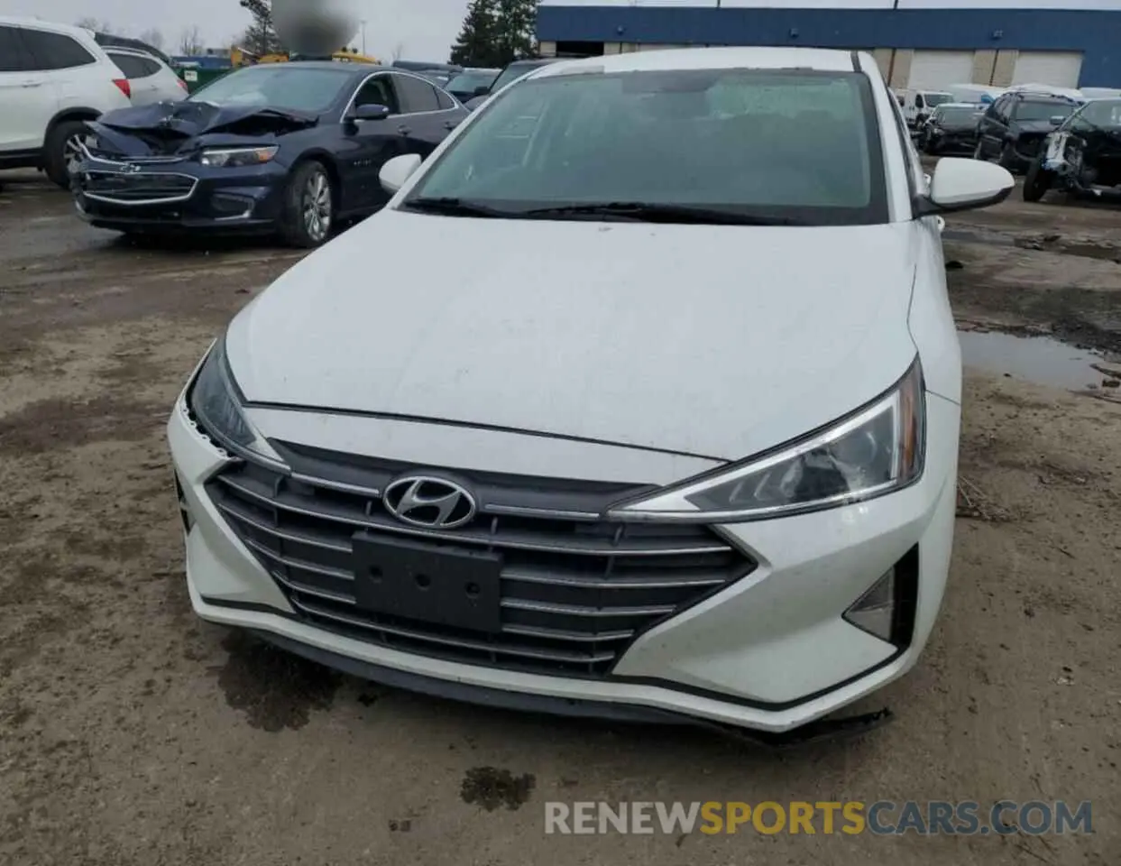 5 Photograph of a damaged car 5NPD74LF5KH490624 HYUNDAI ELANTRA 2019